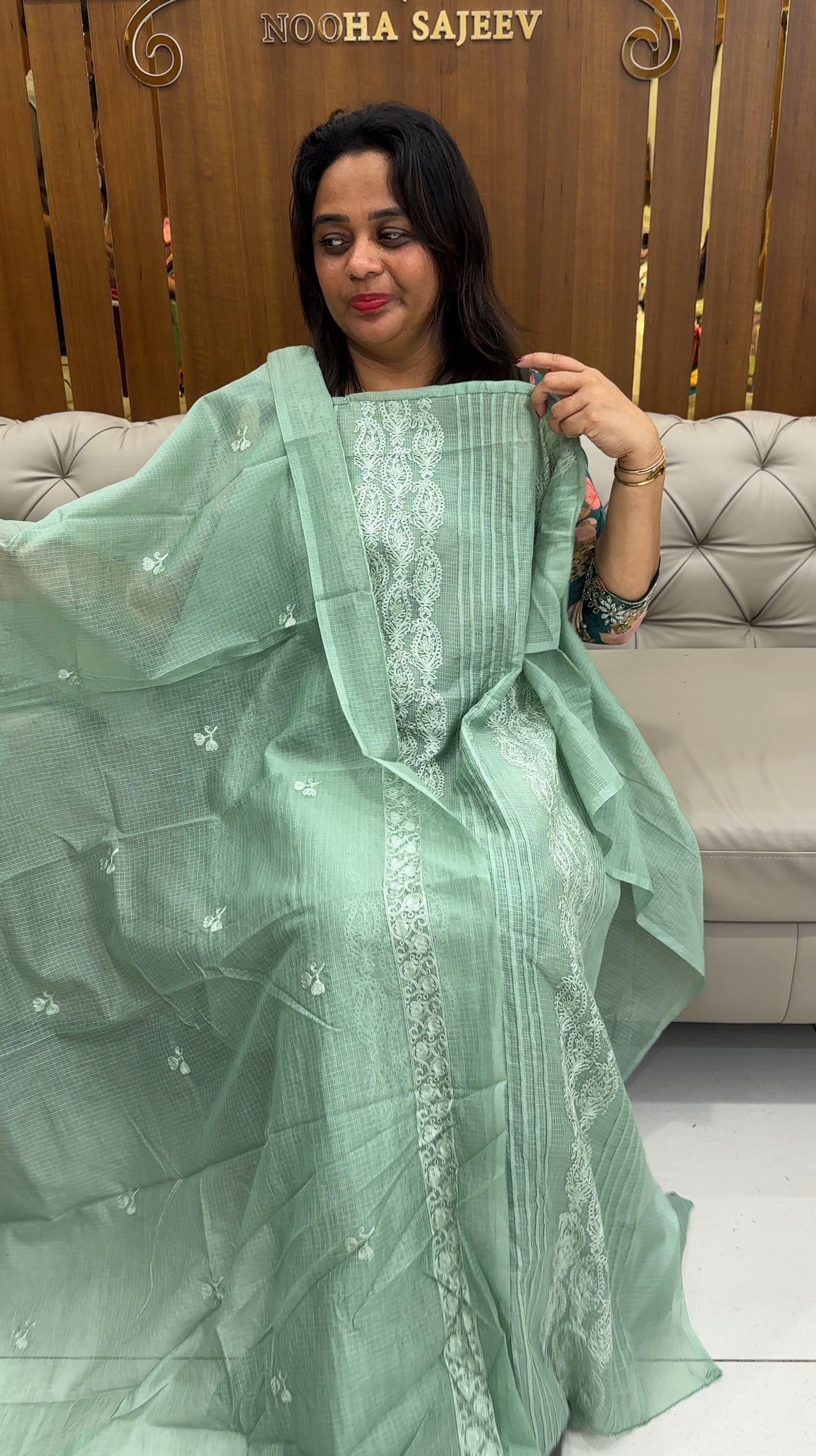 NET KOTA UNSTITCHED SALWAR SUITS - IHA 25724