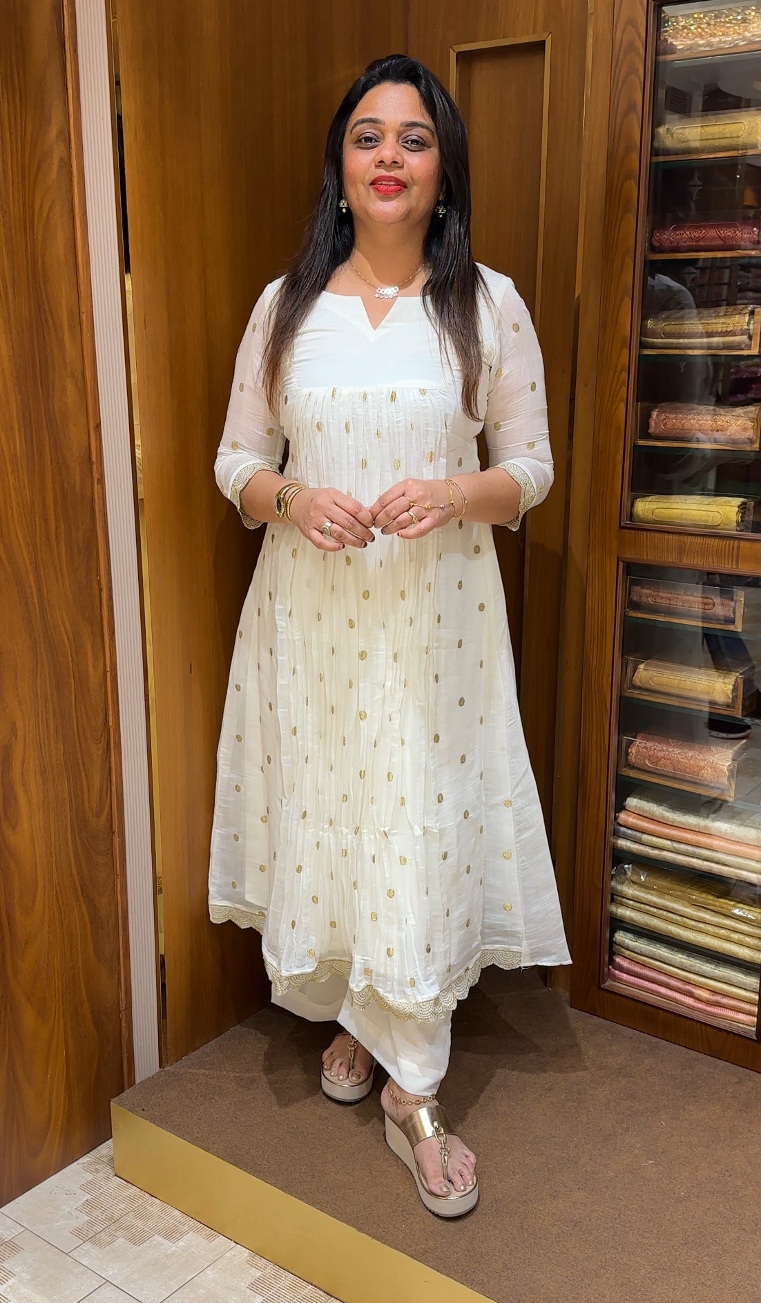 IHA'S IN-HOUSE MALAI CHANDERI TOPS - IHA 24611