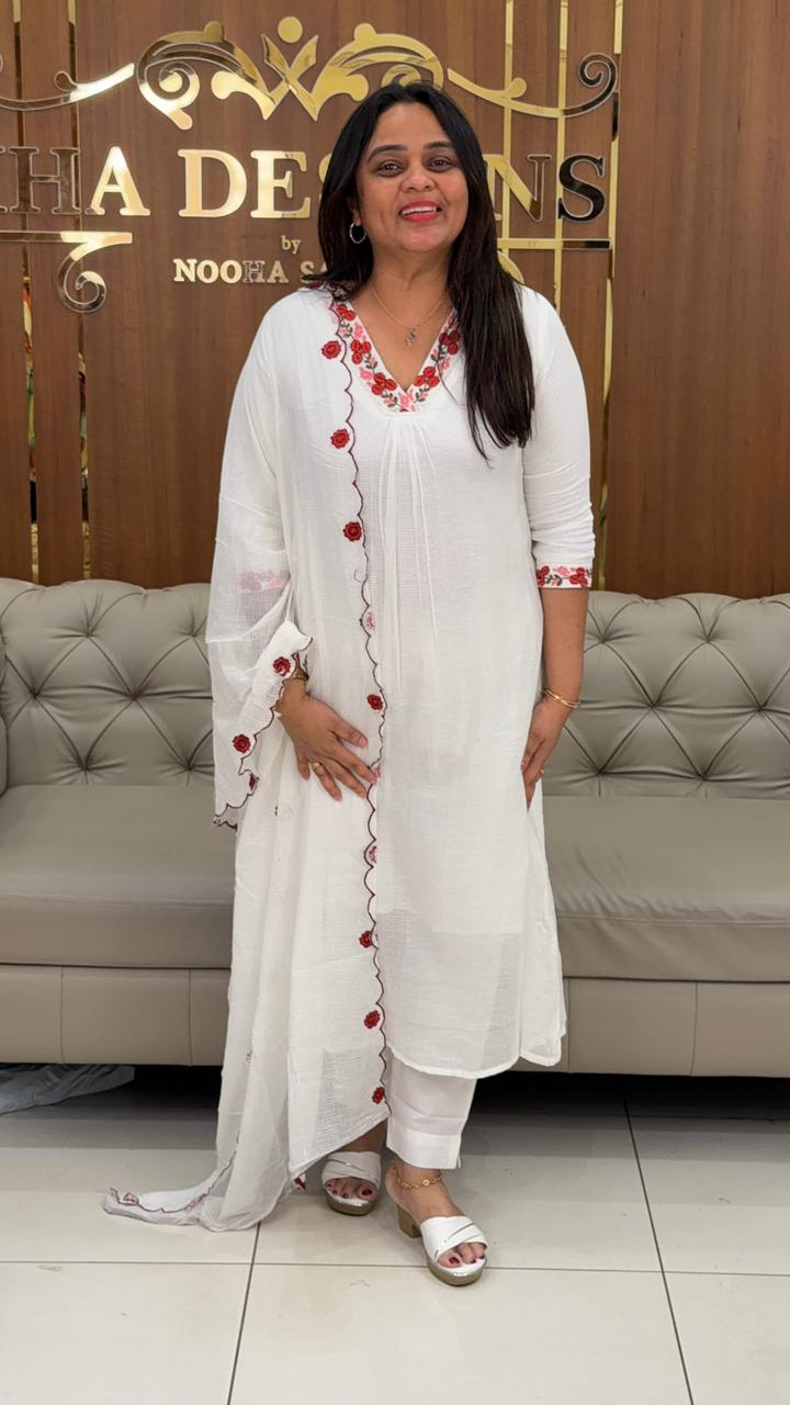 KOTA COTTON TOP,BOTTOM AND DUPATTA - IHA 29332