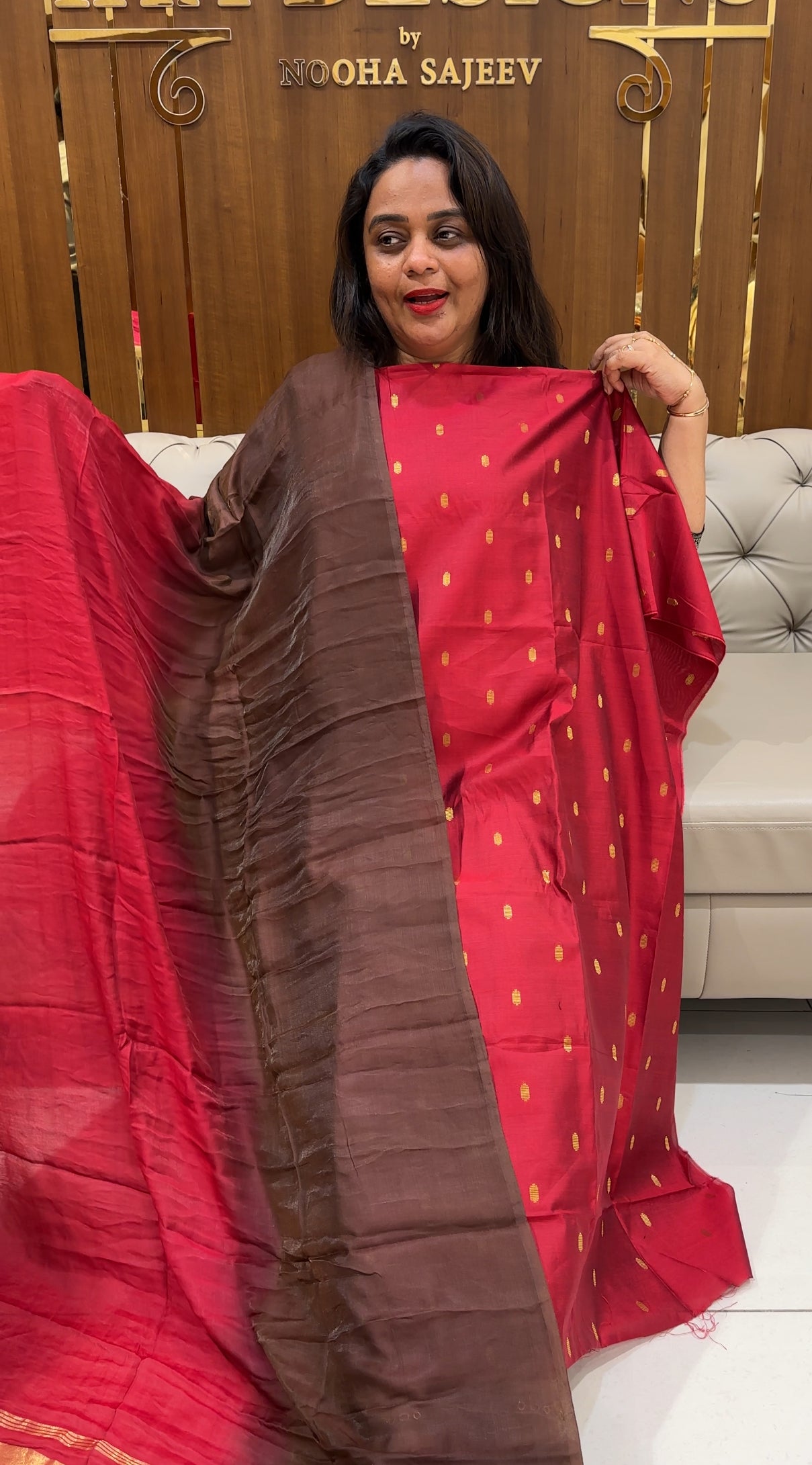 MODAL CHANDERI UNSTITCHED SALWAR SUITS - IHA 24964
