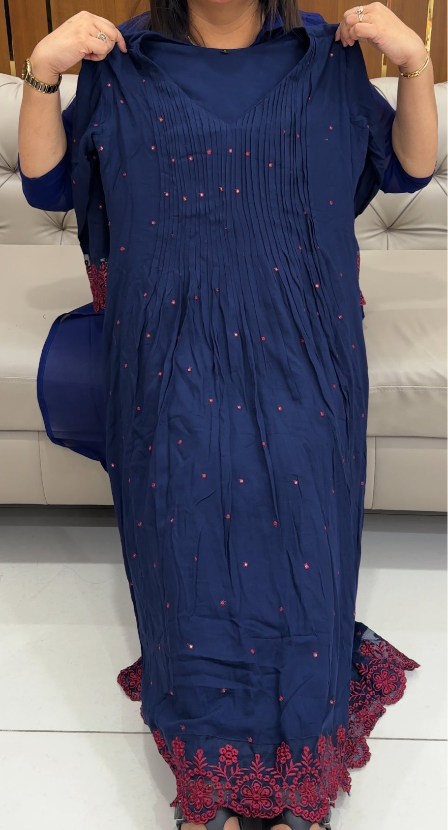 WRINKLE RYON ALINE TOPS - IHA 25860