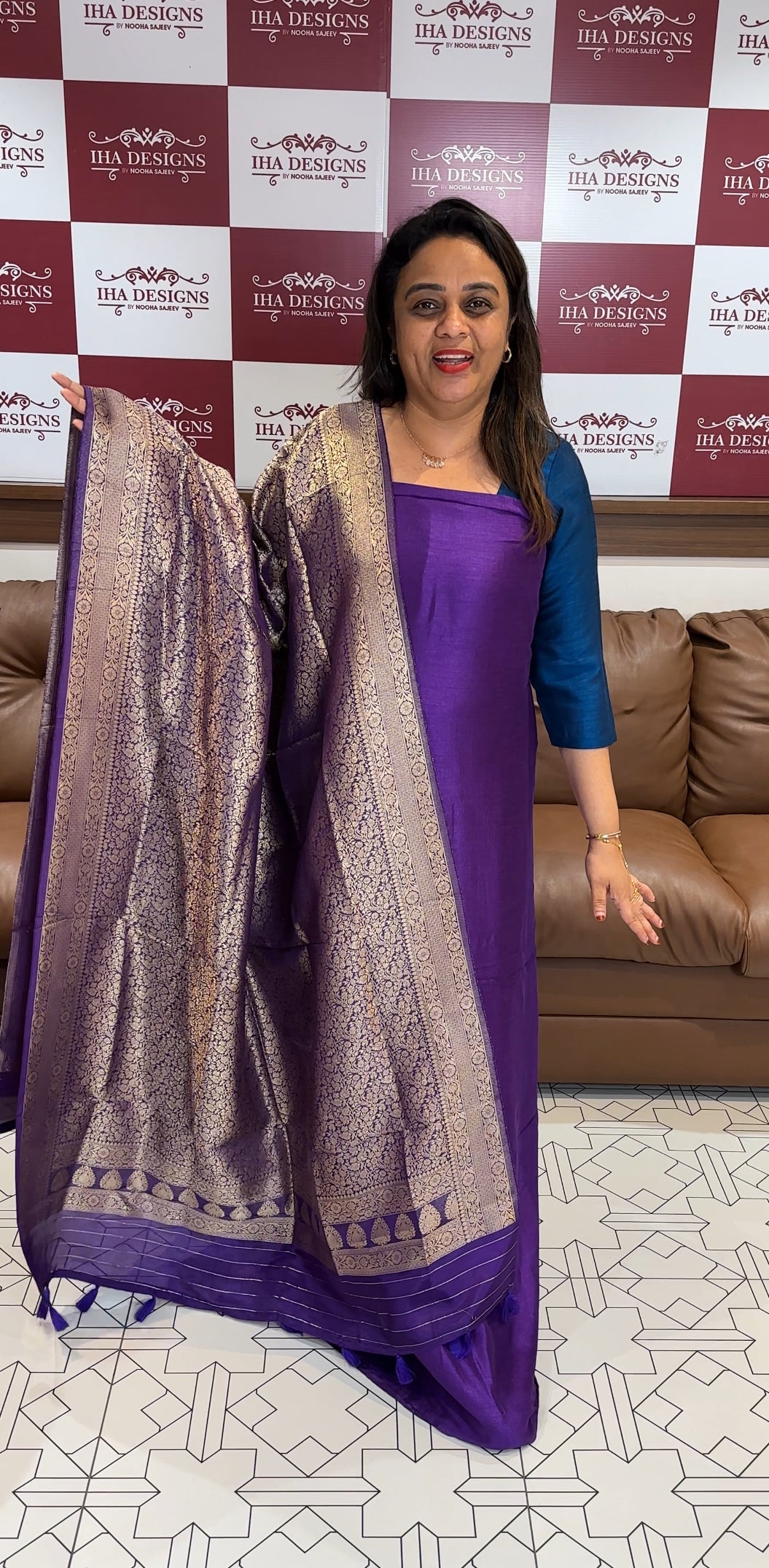 IHA'S IN-HOUSE SEMI RAW SILK UNSTITCHED SALWAR SUITS - IHA 24795
