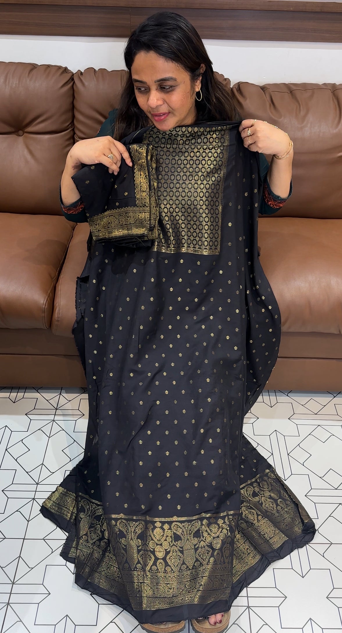BANARASI UNSTITCHED SALWAR SUITS - IHA 26234