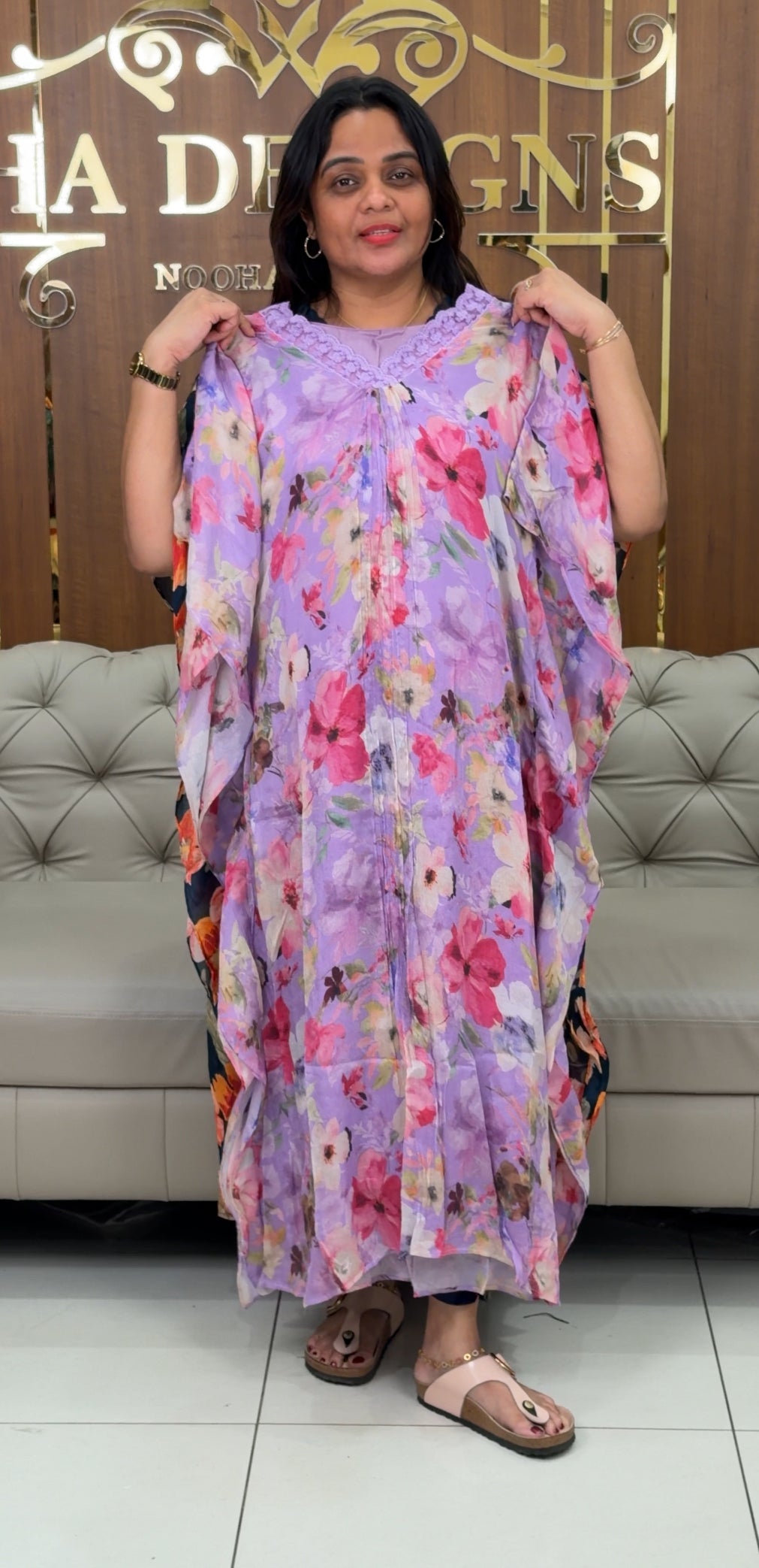 IHA'S IN-HOUSE PRINTED KAFTAN TOPS - IHA 28972