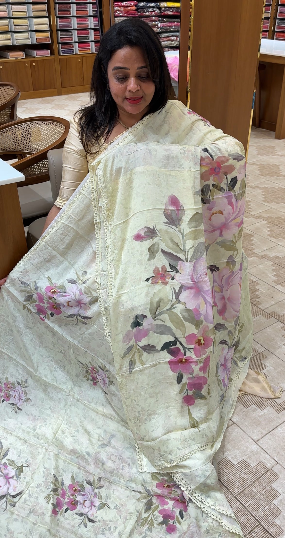 PLATINUM CHIFFON SAREES - IHA 26005