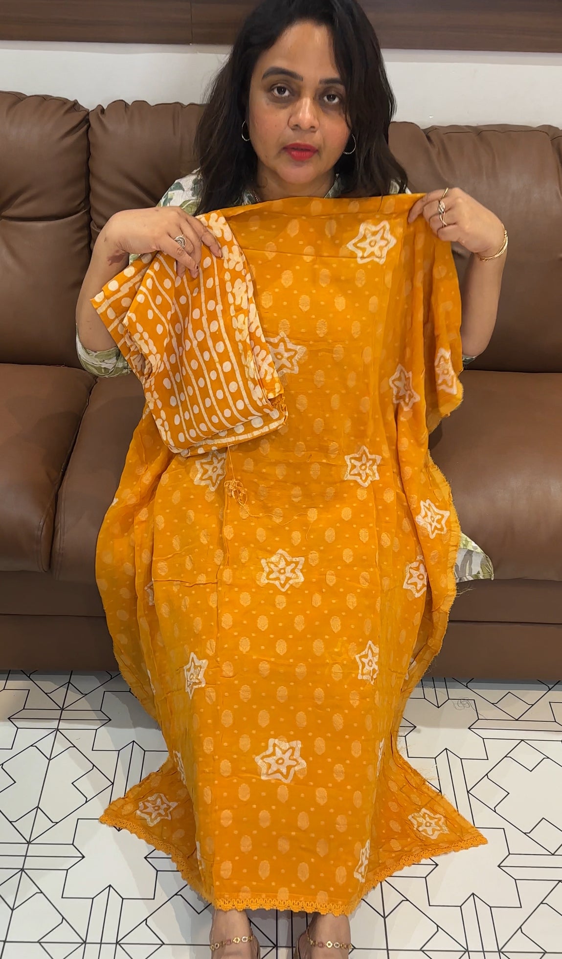 BATIK PRINTED UNSTITCHED SALWAR SUITS - IHA 26315