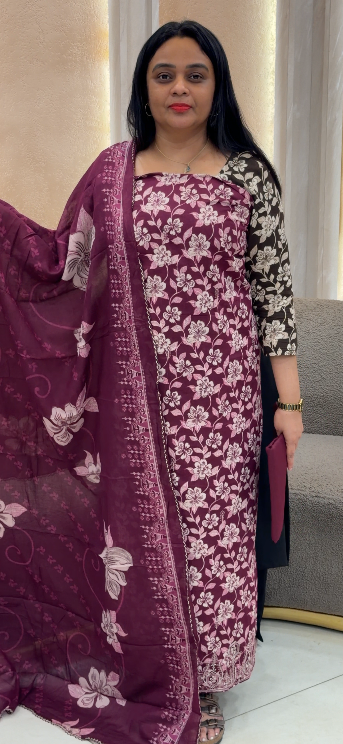 VISCOSE RAYON UNSTITCHED SALWAR SUITS - IHA 35819