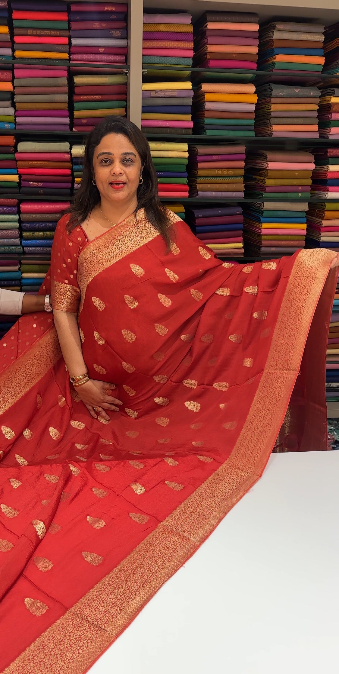PLATINUM CHIFFON SAREES - IHA 24919