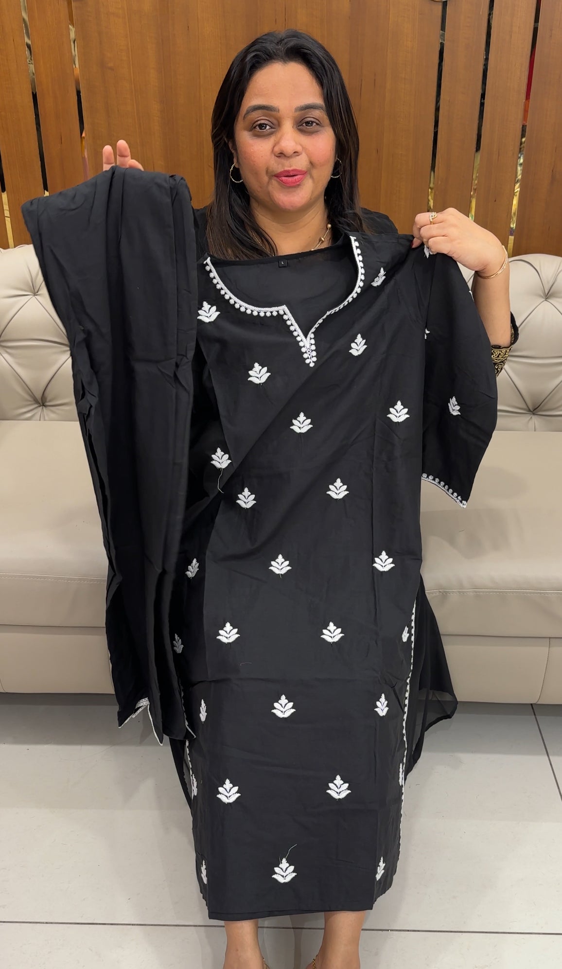 COTTON LONG TOP AND BOTTOM - IHA 27408