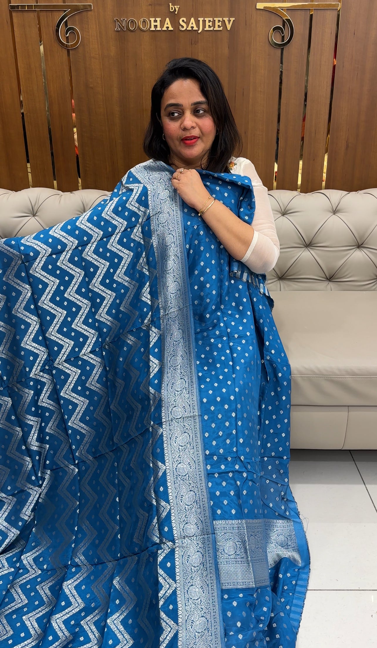 SILK BANARASI UNSTITCHED SALWAR SUITS - IHA 25920