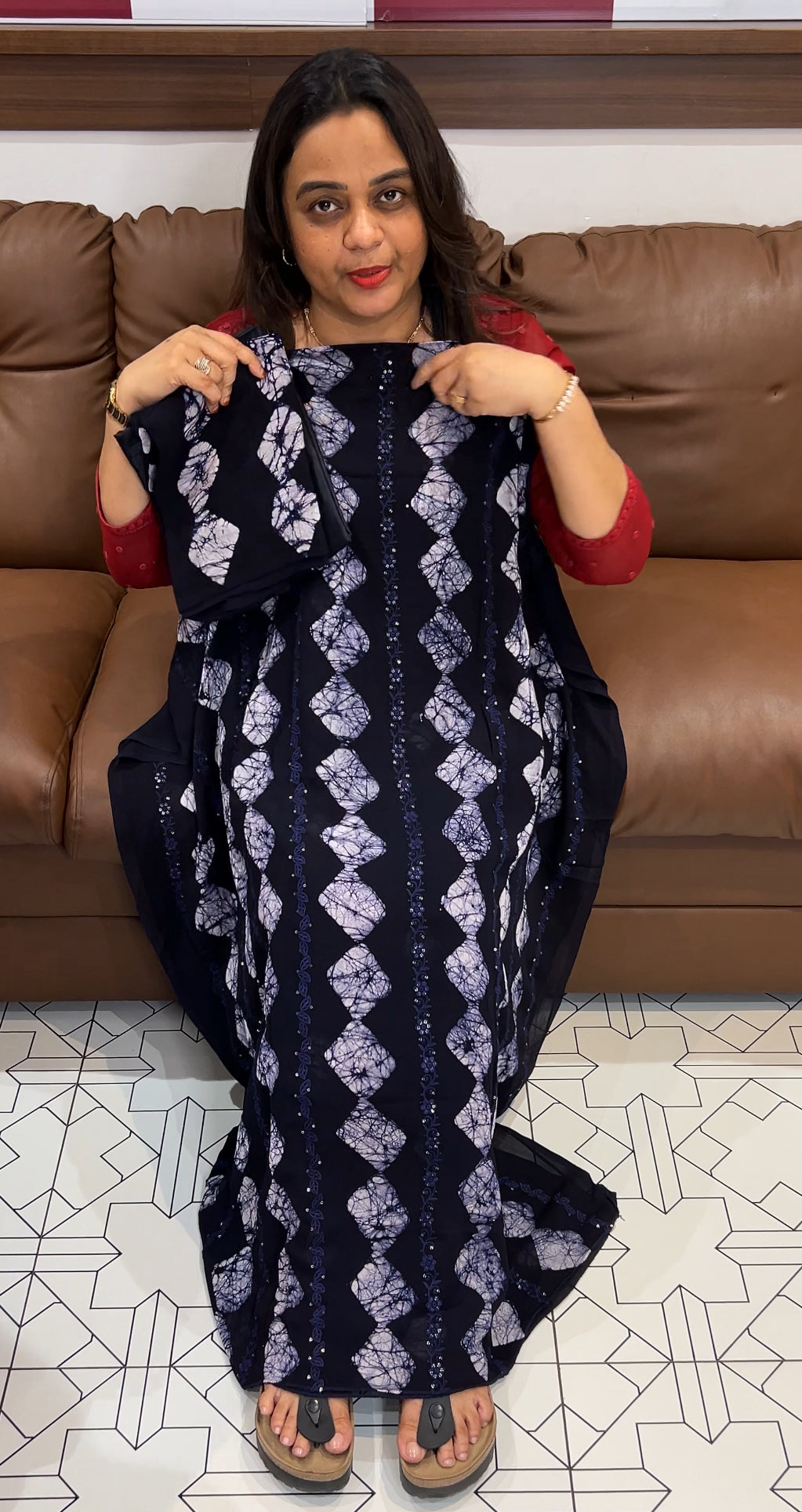 BATIK PRINTED UNSTITCHED SALWAR SUITS - IHA 22755