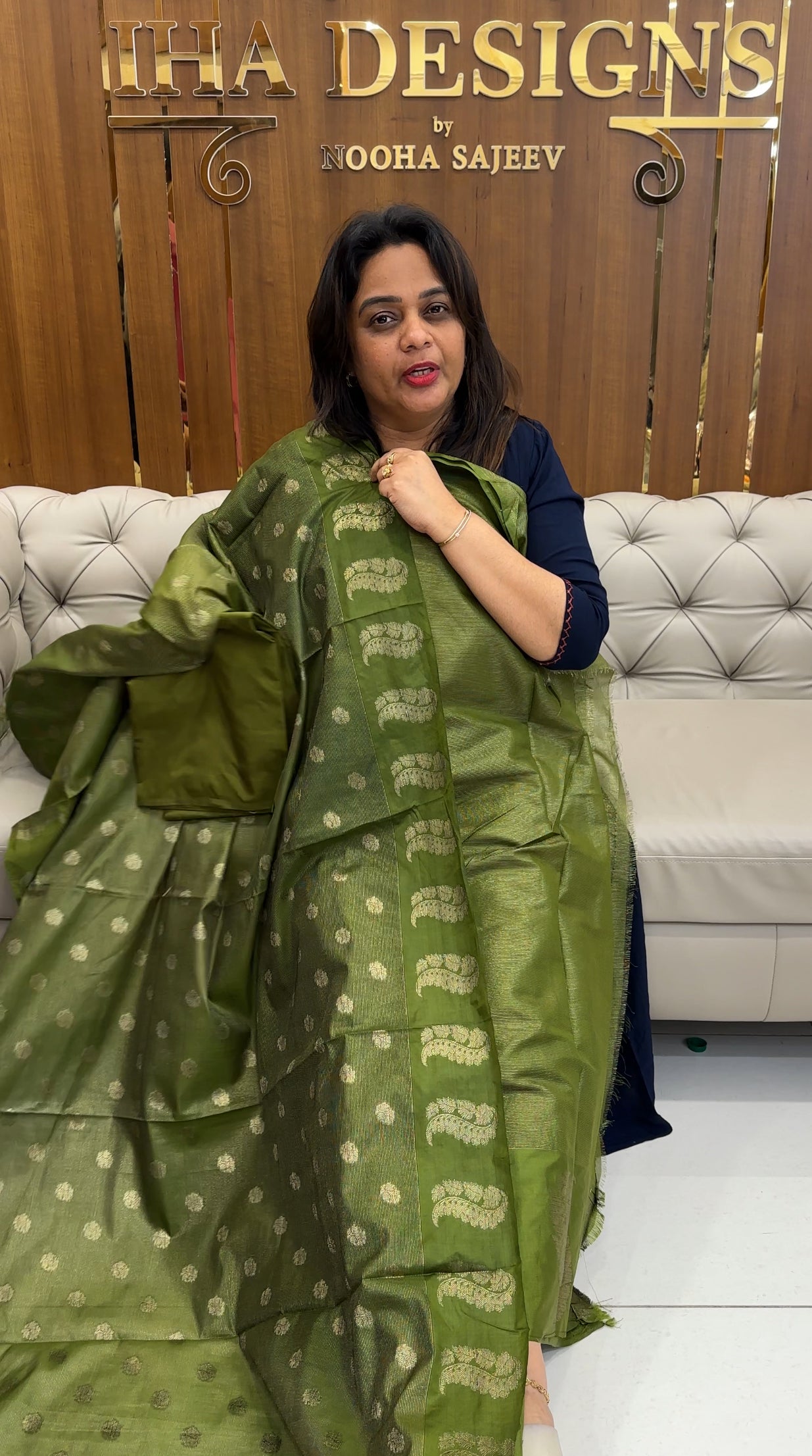 SEMI BANARASI UNSTITCHED SALWAR SUITS - IHA 25197