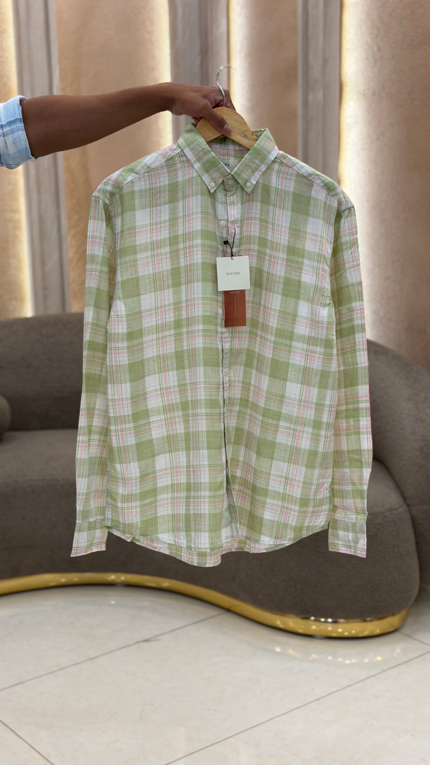 MEN'S LINEN SHIRT - IHA 31460