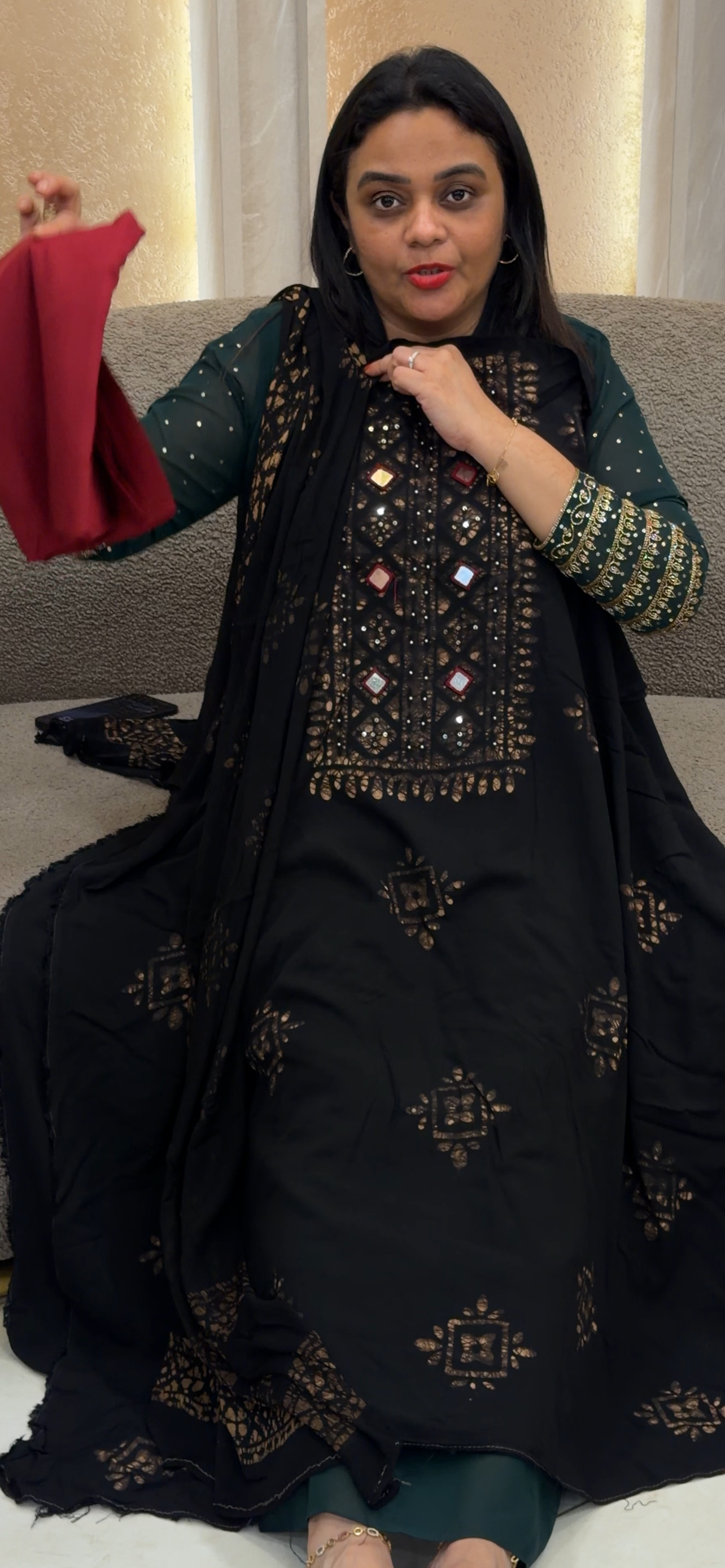 VISCOSE RAYON UNSTITCHED SALWAR SUITS - IHA 34837