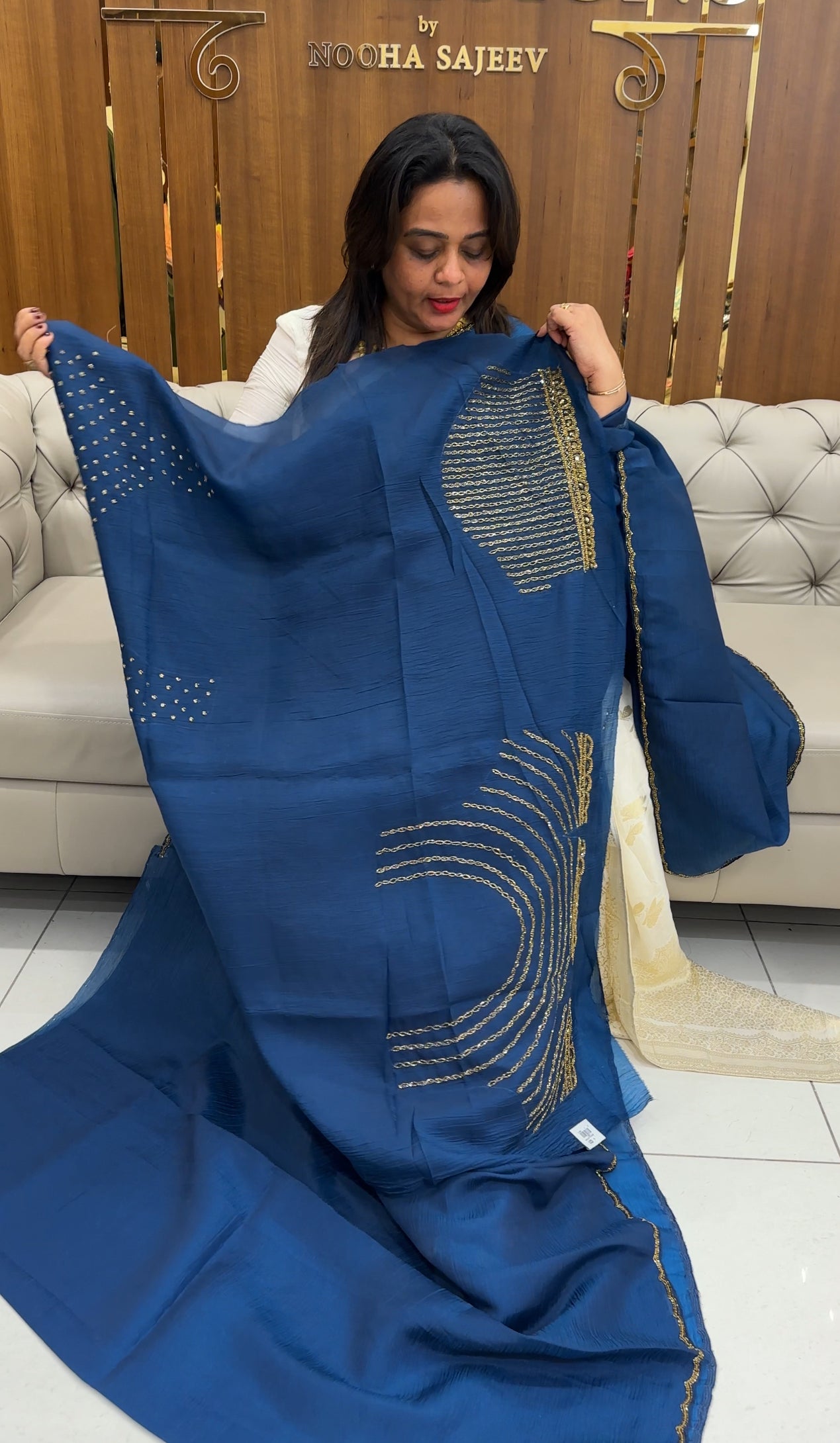 CRUSHED TISSUE SAREES - IHA 25591