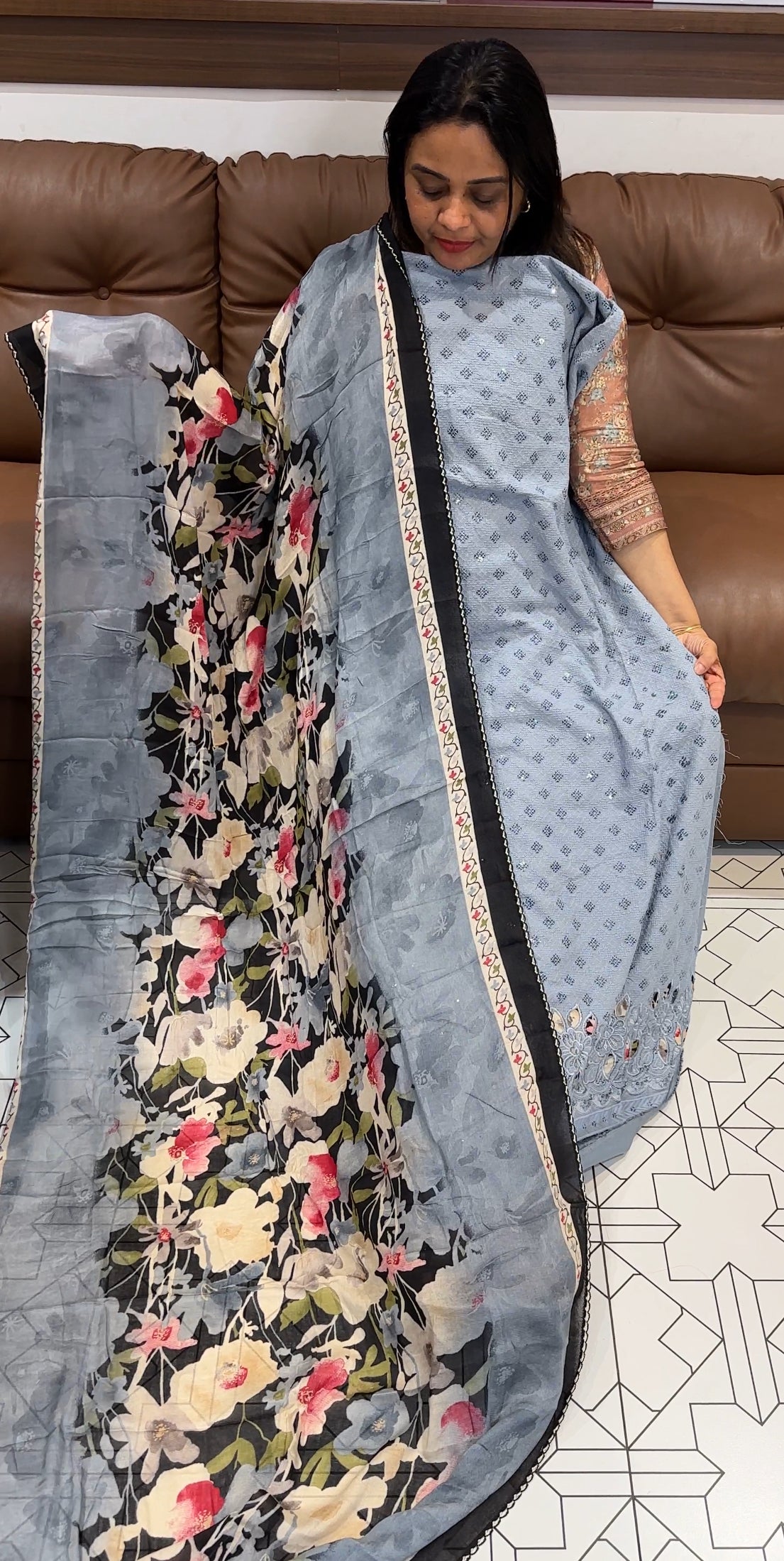 COTTON HAKOBA UNSTITCHED SALWAR SUITS - IHA 20252