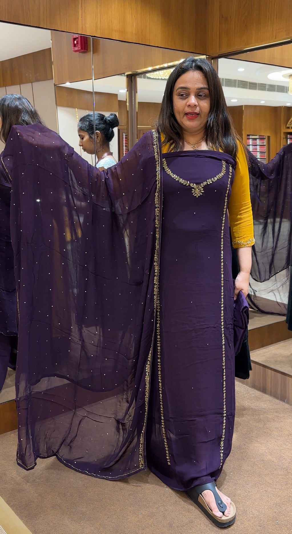 VISCOSE GEORGETTE UNSTITCHED SALWAR SUITS - IHA 21668