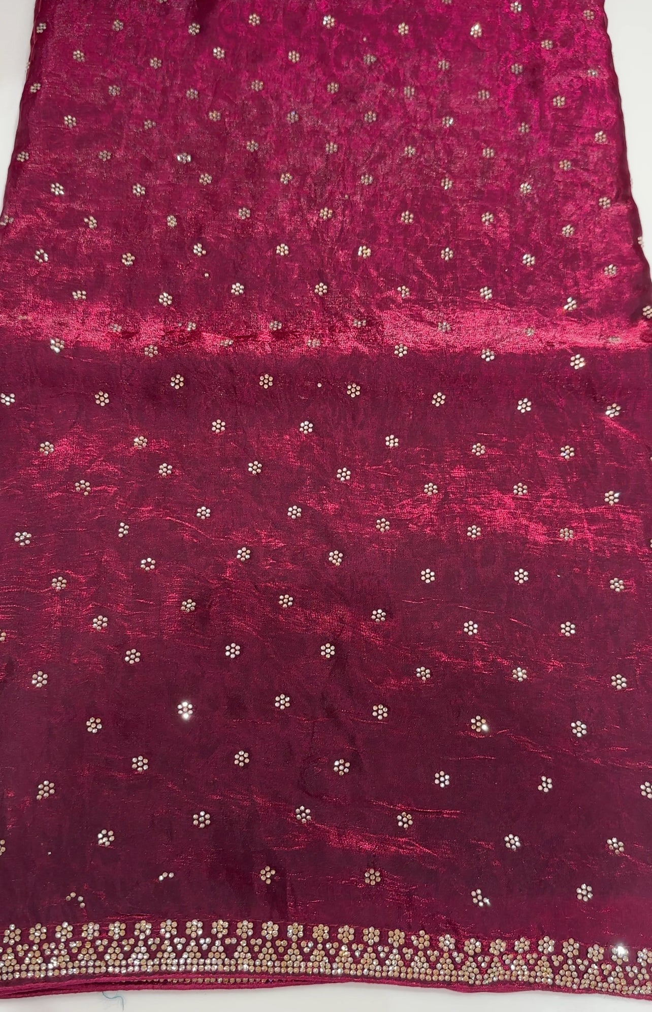 VELVET ORGANZA SAREES - IHA 27120