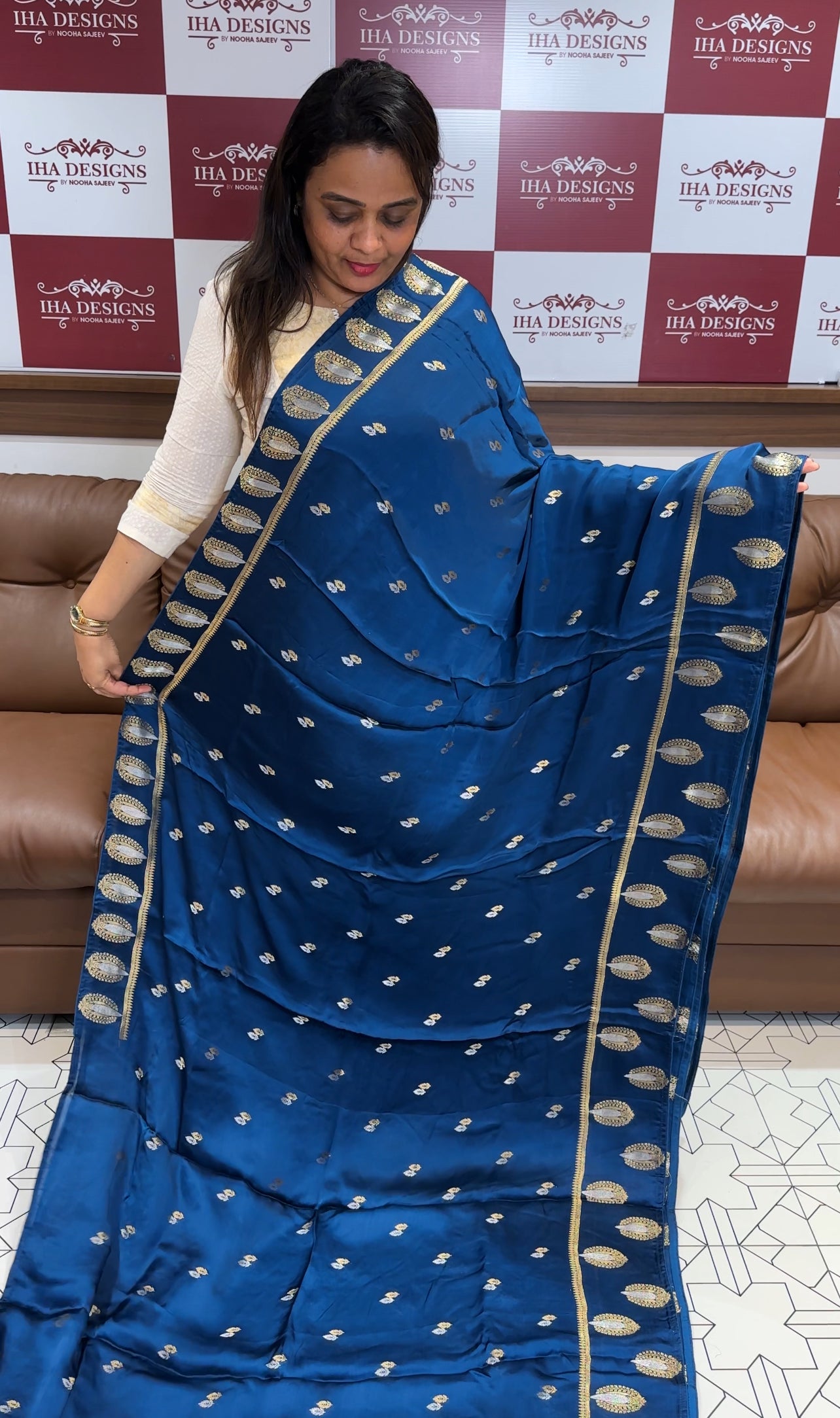 RAW MANGO SILK SAREES - IHA 24989