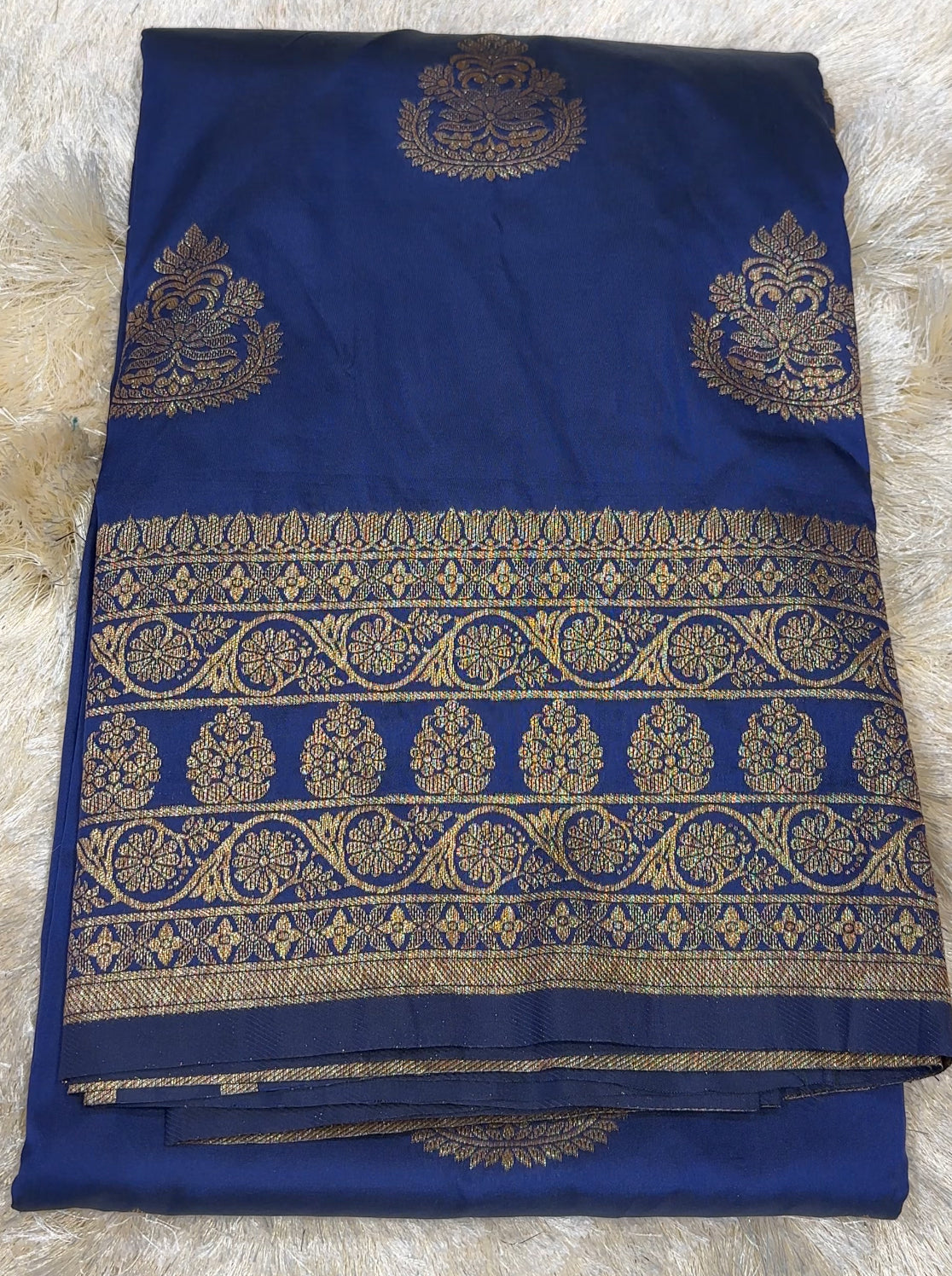 SEMI BANARASI SAREES - IHA 27779