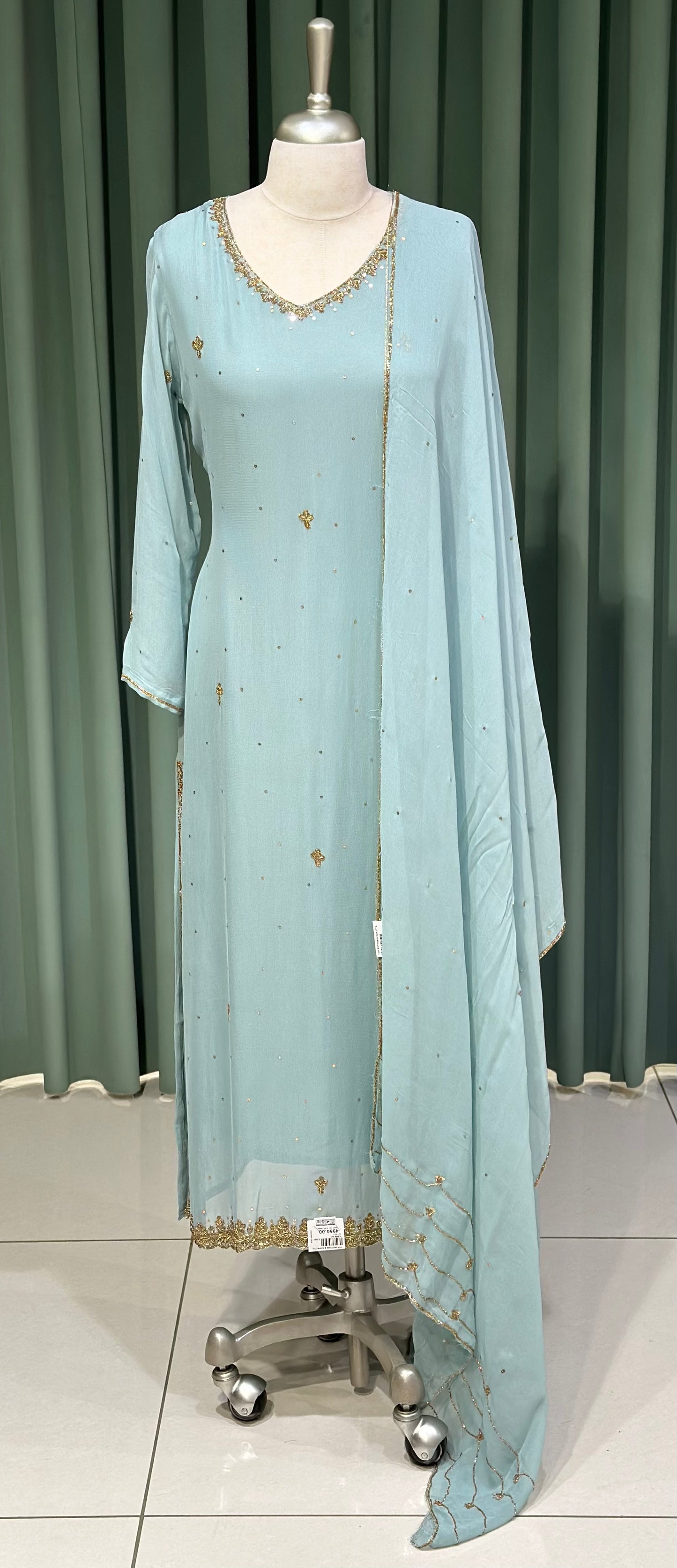 PARTY WEAR TOP, BOTTOM AND DUPATTA - IHA 27363