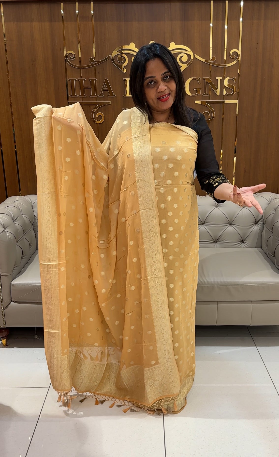 VISCOSE BANARASI UNSTITCHED SALWAR SUITS - IHA 24540