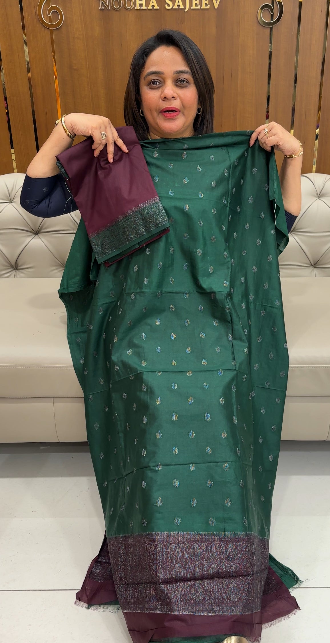 TUSSUR BANARASI UNSTITCHED SALWAR SUITS - IHA 25779