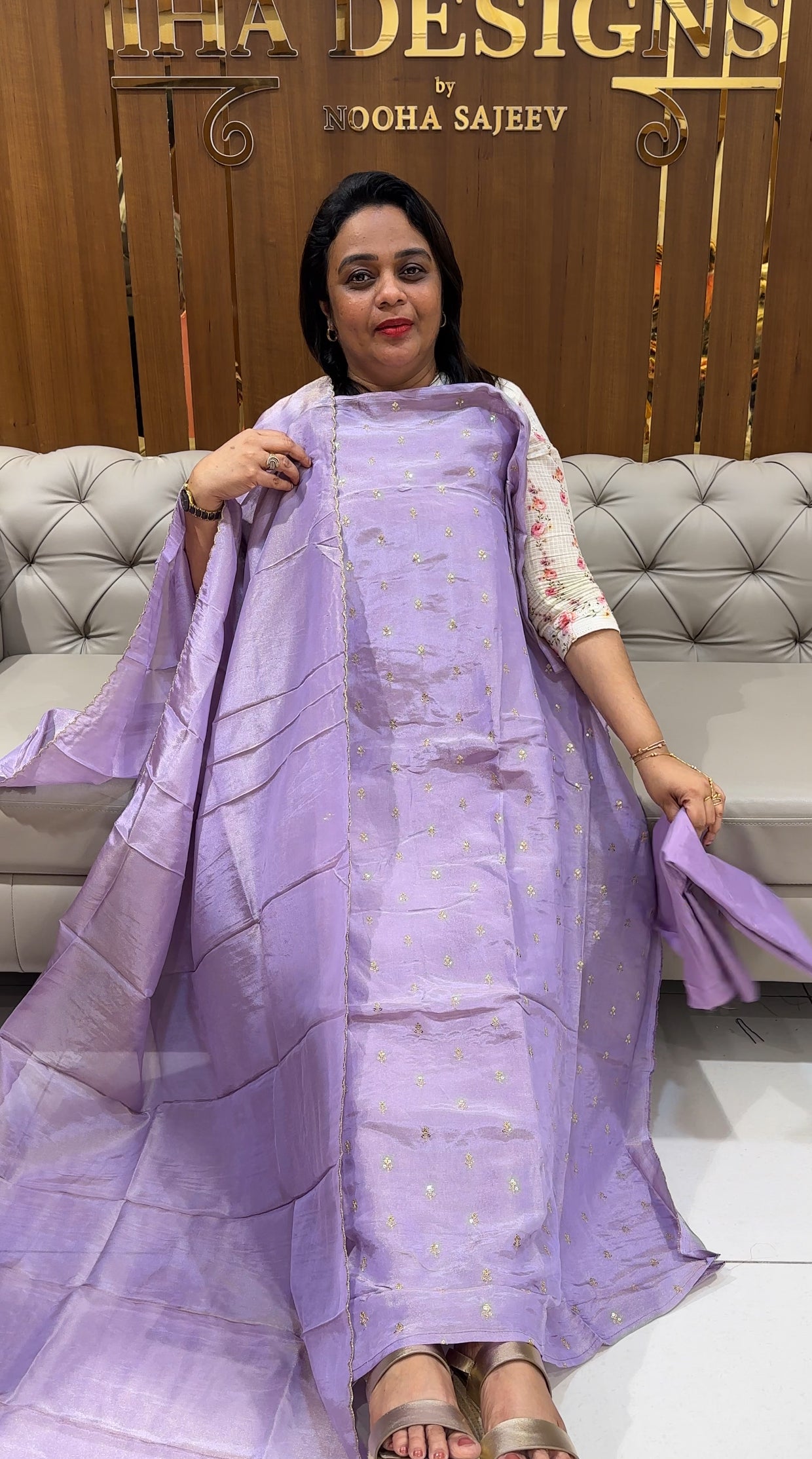 TISSUE BANARASI UNSTITCHED SALWAR SUITS - IHA 25098