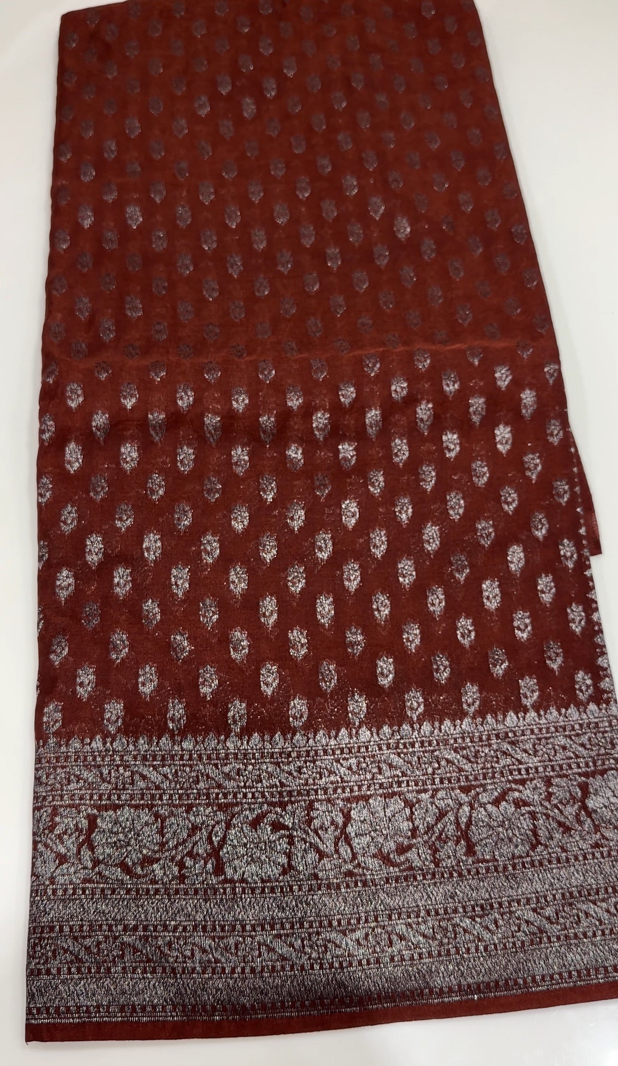 SEMI BANARASI SAREES - IHA 25539