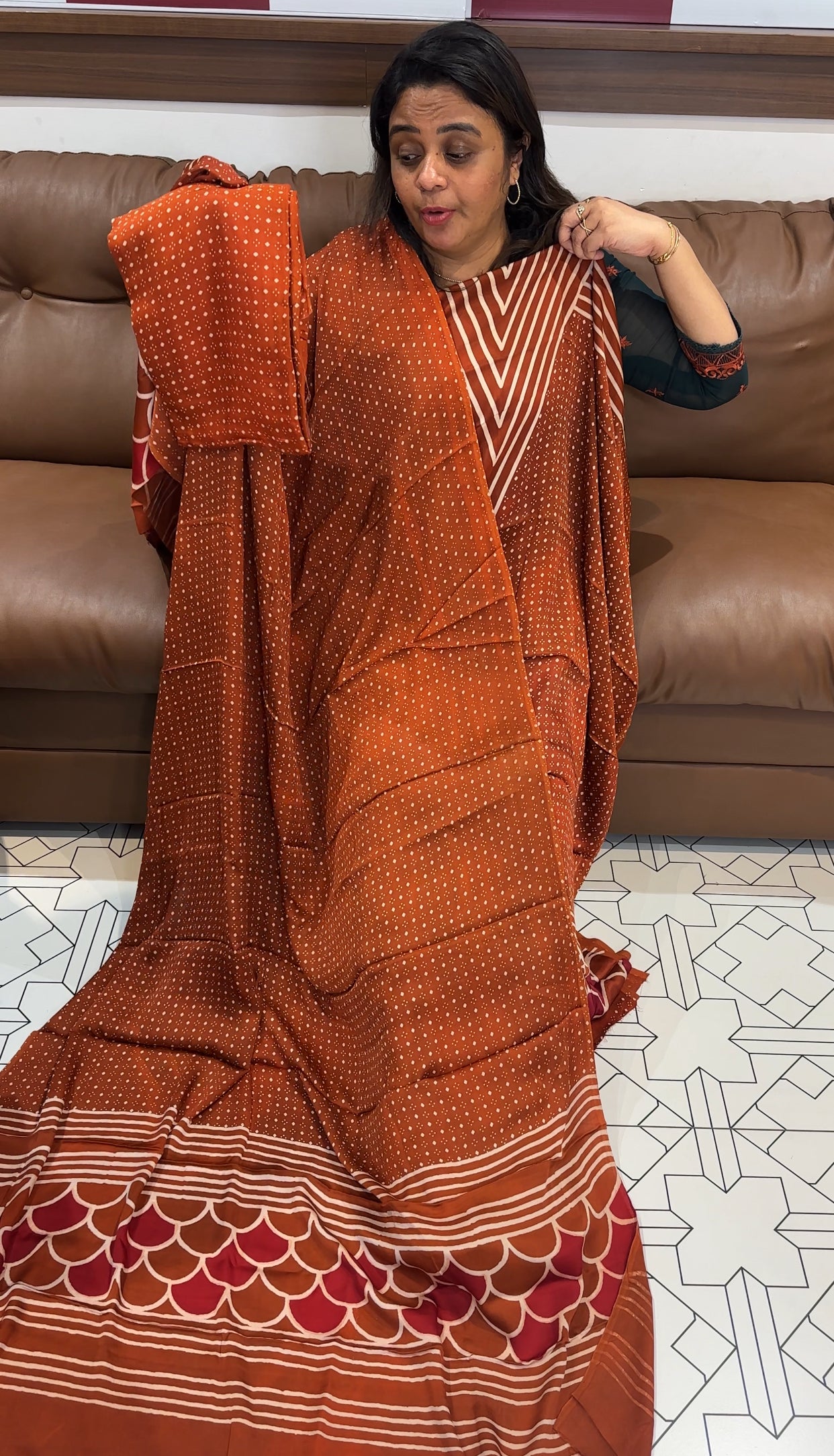 MODAL SILK UNSTITCHED SALWAR SUITS - IHA 26265