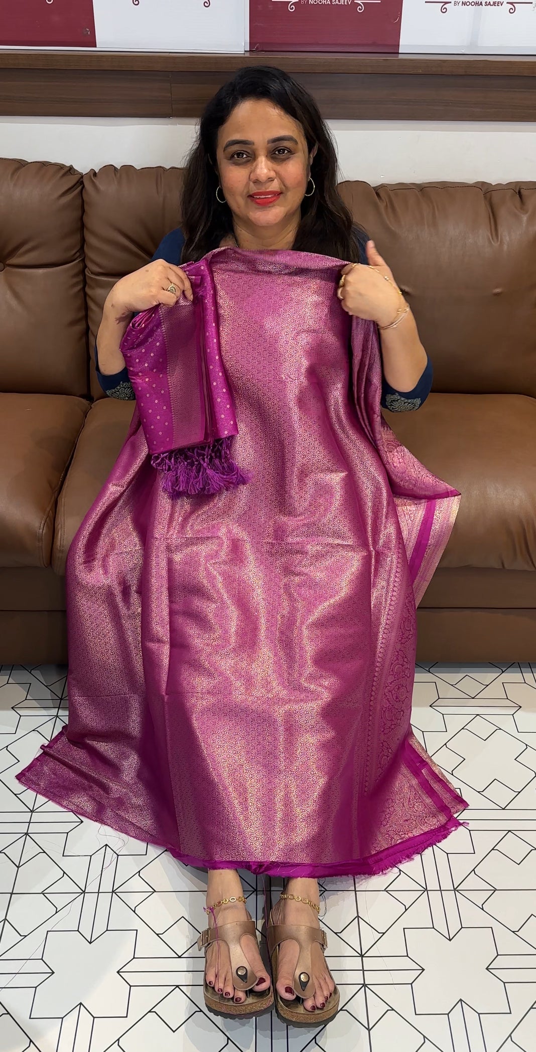BANARASI UNSTITCHED SALWAR SUITS - IHA 26314