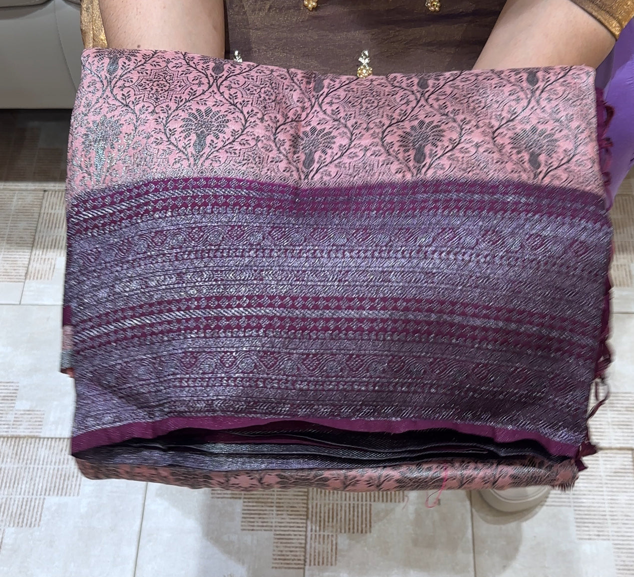 SEMI BANARASI SAREES - IHA 22736