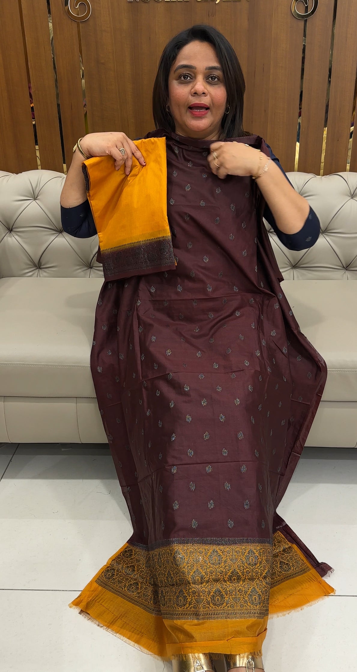 TUSSUR BANARASI UNSTITCHED SALWAR SUITS - IHA 25779