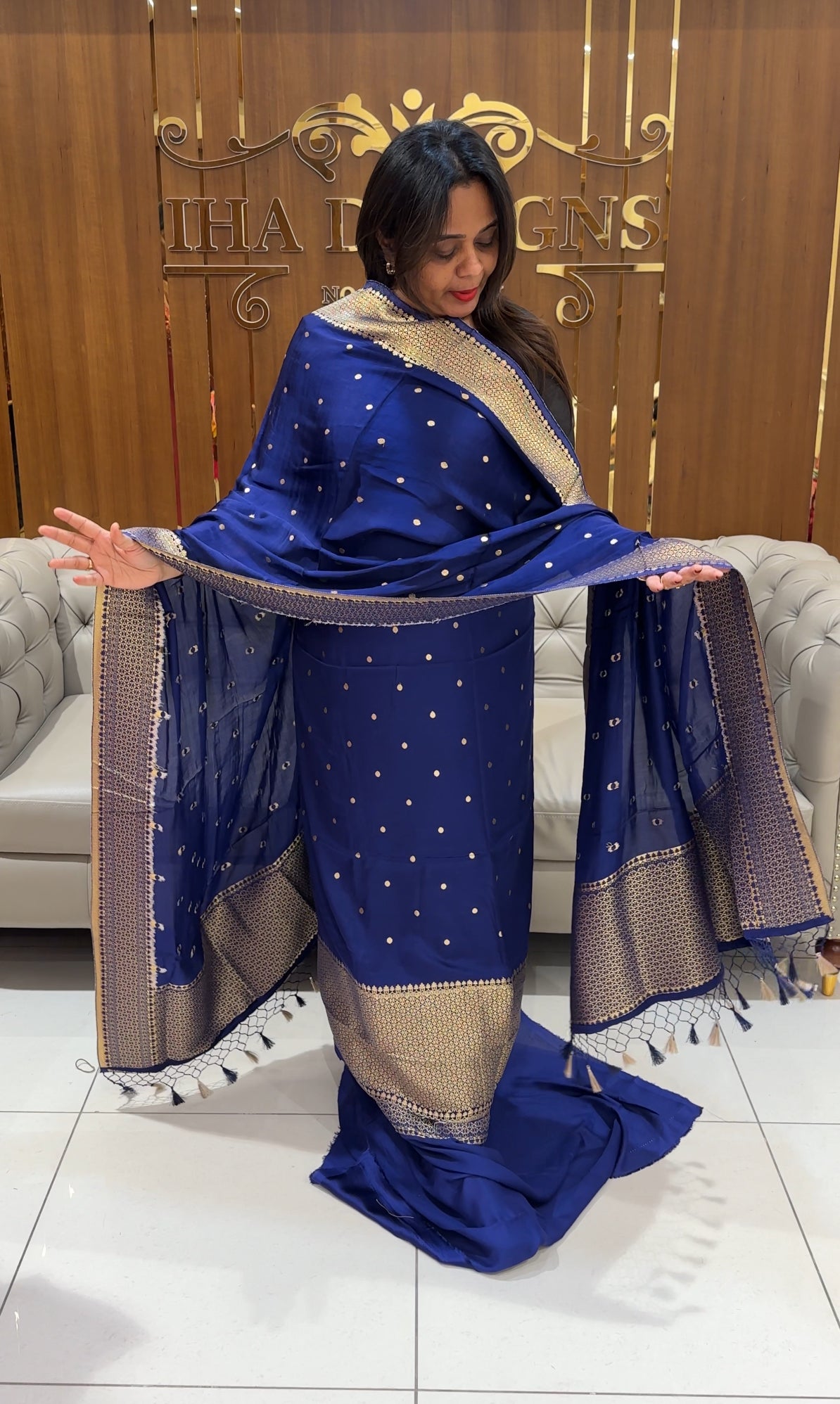 SATIN KATAN UNSTITCHED SALWAR SUITS - IHA 24537