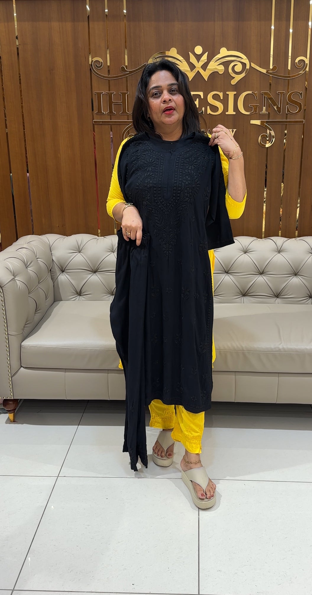 LUCKNOWI TOP AND BOTTOM - IHA 24836