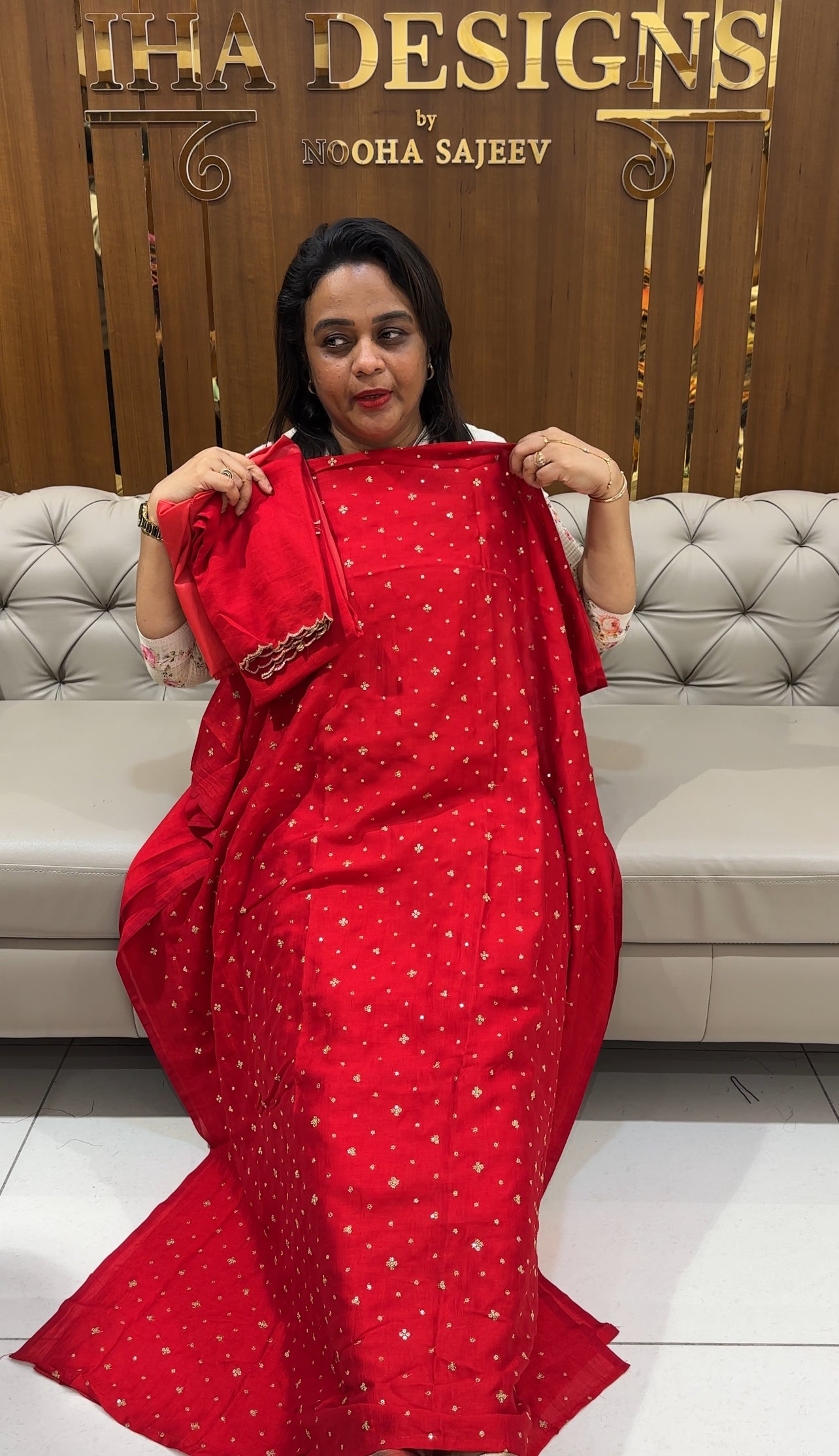 SEMI RAW SILK UNSTITCHED SALWAR SUITS - IHA 25076