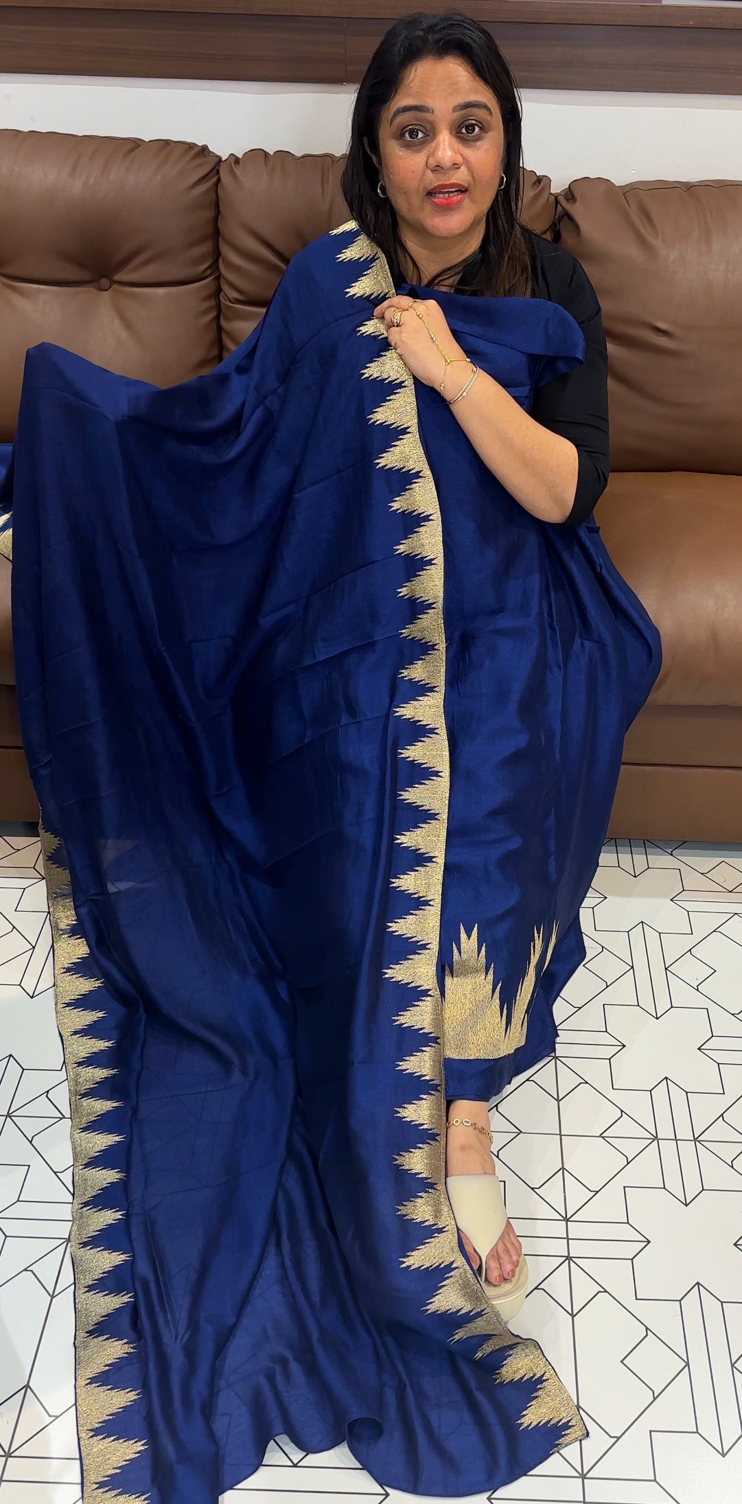 SEMI RAW SILK UNSTITCHED SALWAR SUITS - IHA 24749
