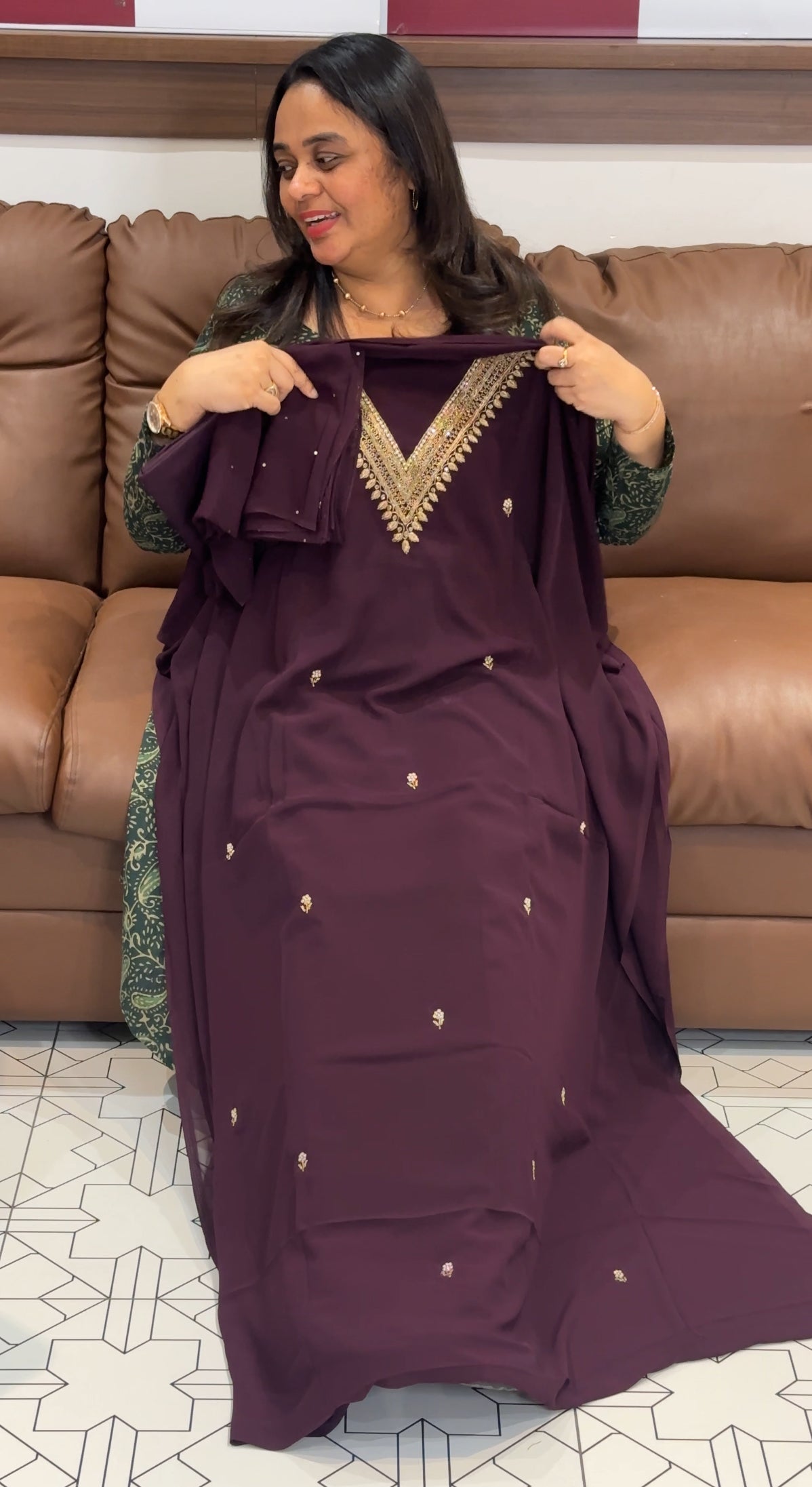FAUX GEORGETTE UNSTITCHED SALWAR SUITS - IHA 27317