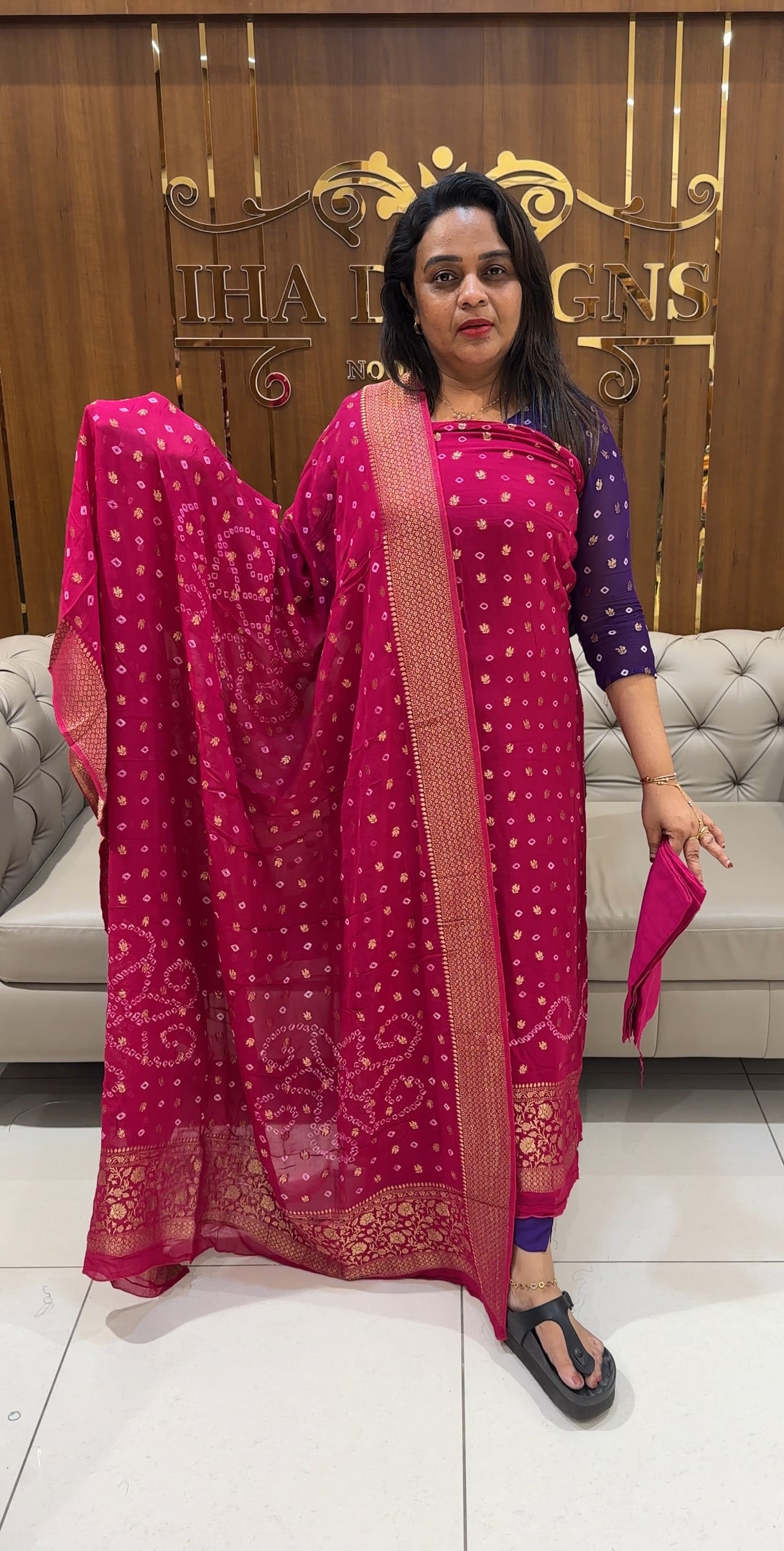 BANDHEJ BANARASI UNSTITCHED SALWAR SUITS - IHA 24950