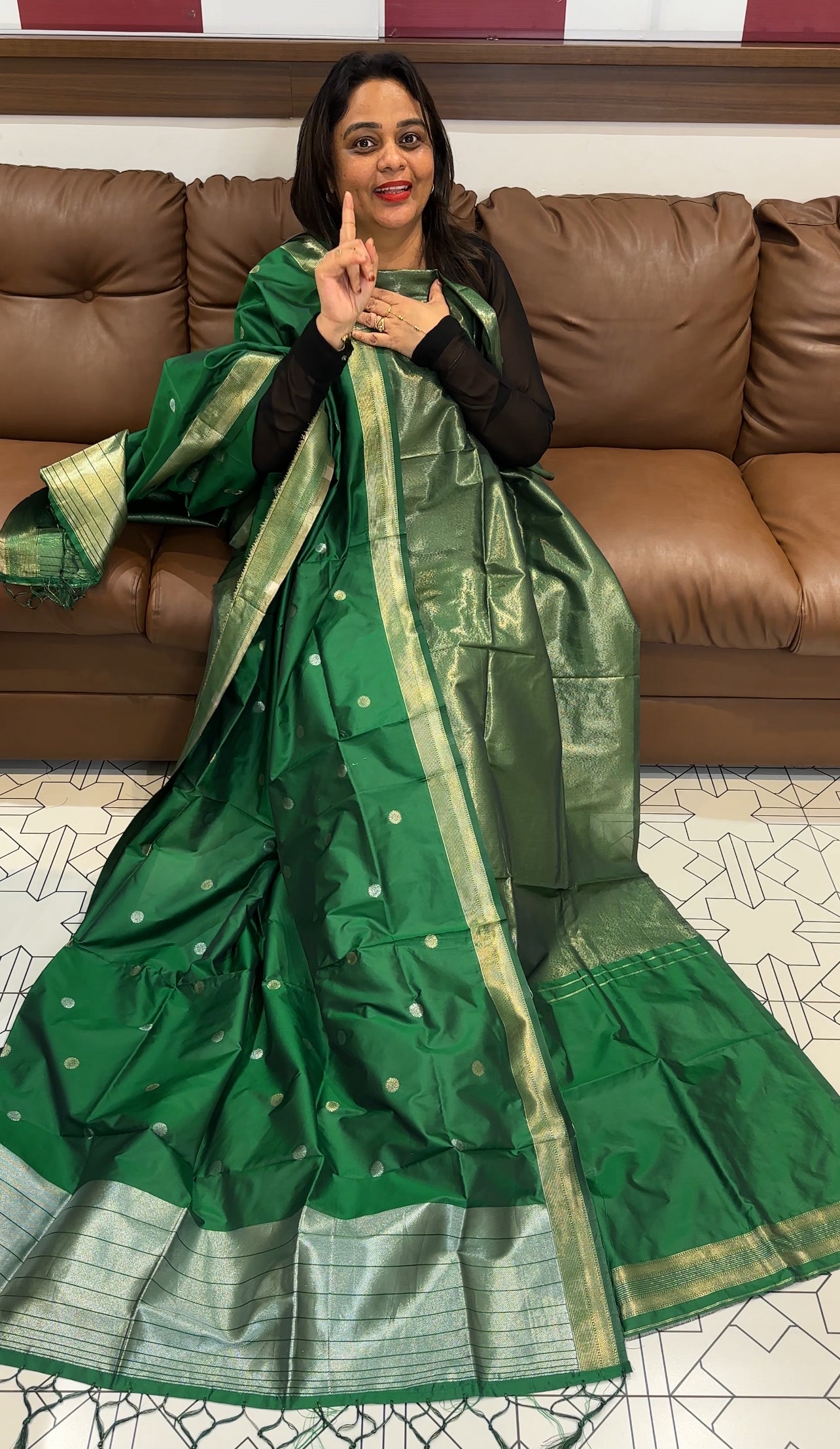 TISSUE BANARASI UNSTITCHED SALWAR SUITS - IHA 24740