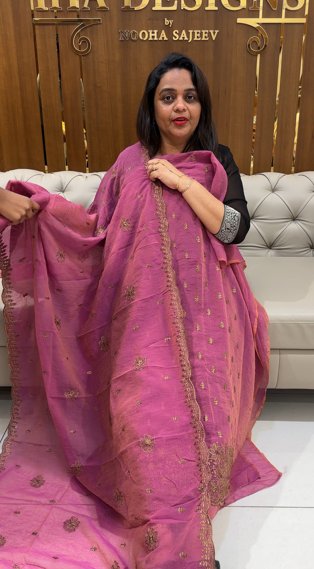 FORWARD CRUSHED TISSUE UNSTITCHED SALWAR SUITS - IHA 24965