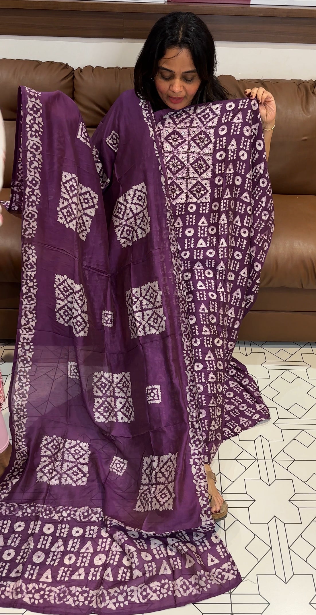 BATIK PRINTED UNSTITCHED SALWAR SUITS - IHA 27149