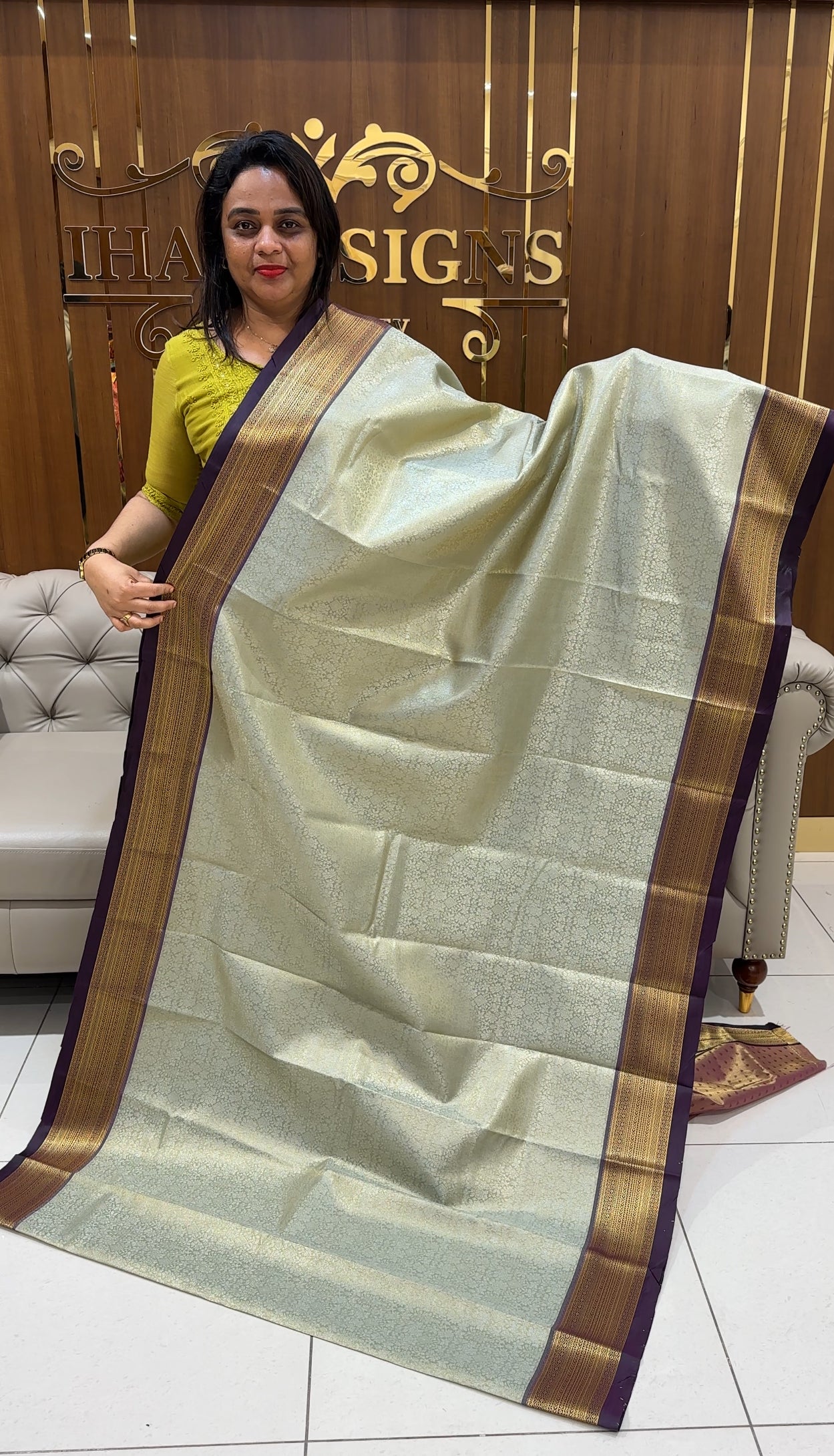 SEMI TISSUE SAREES - IHA 25021