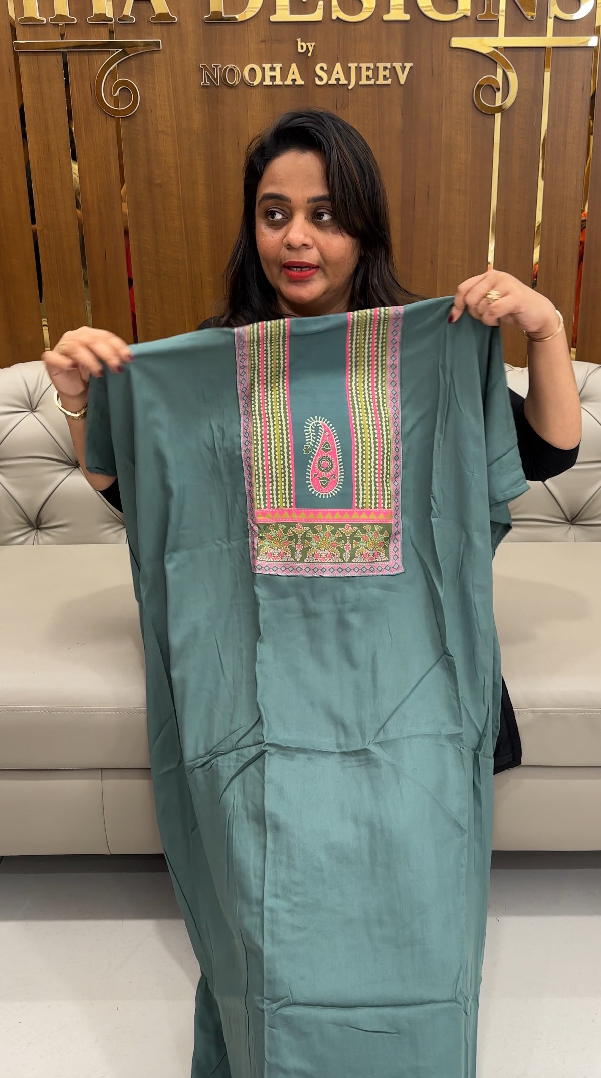 IHA'S IN-HOUSE RAYON SLITTED TOPS - IHA 25546