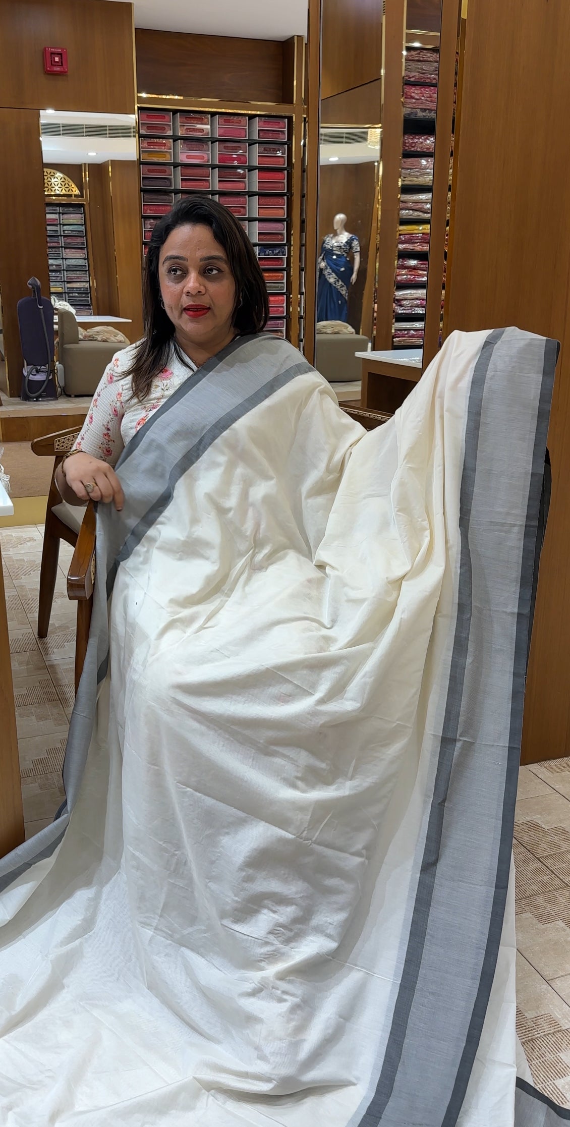 MALAI CHANDERI SAREES IHA 25085