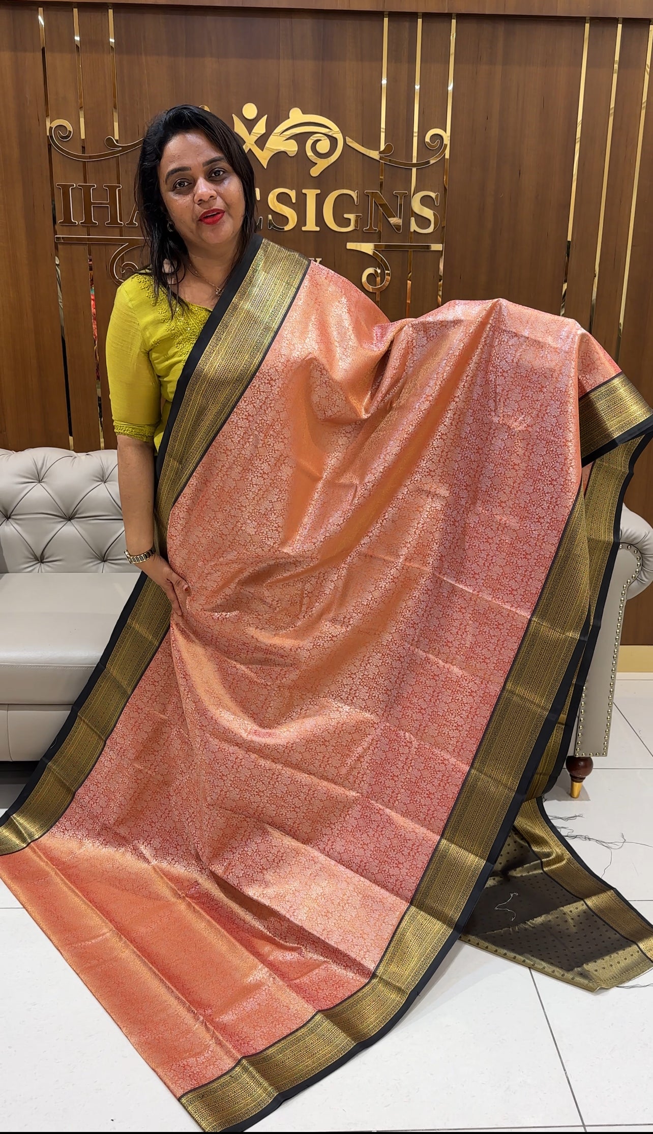 SEMI TISSUE SAREES - IHA 25021