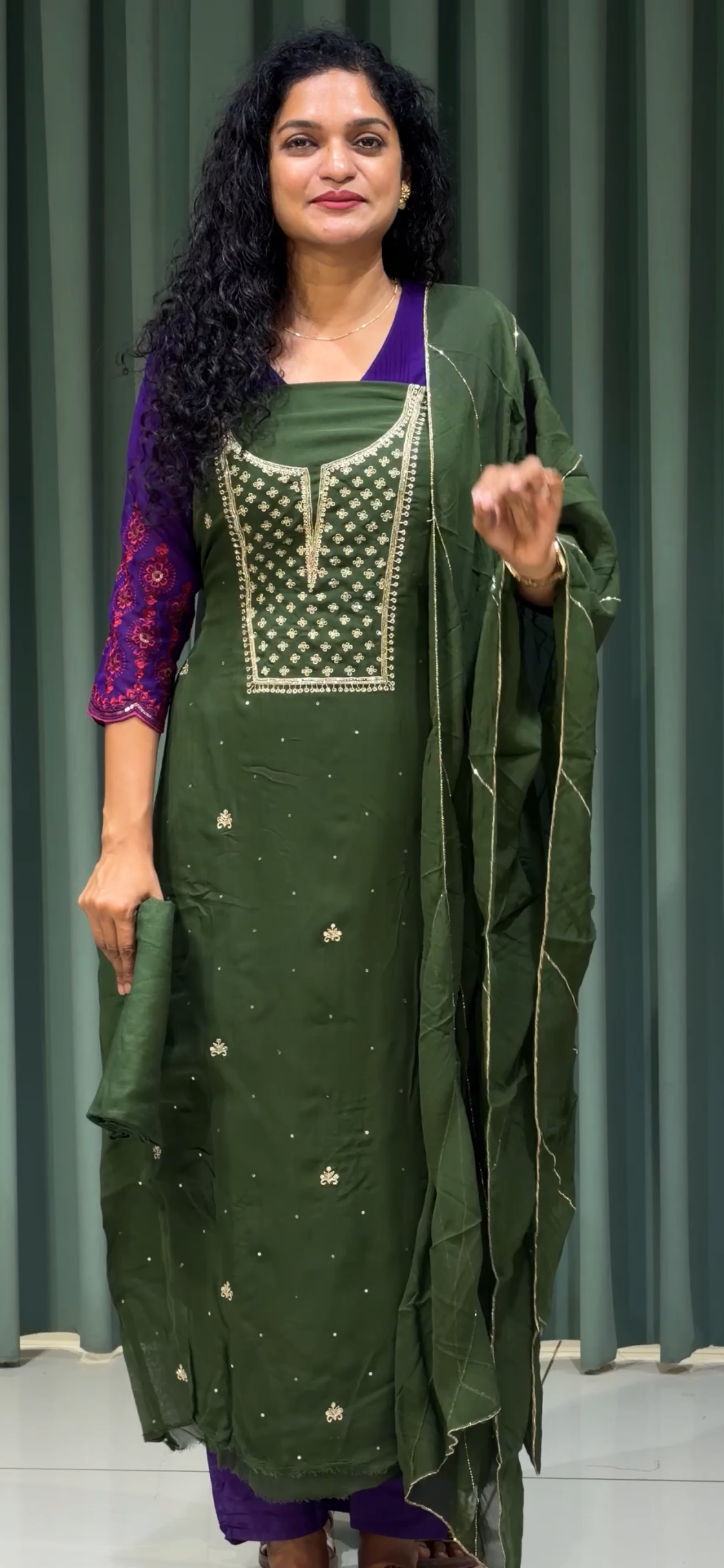 GEORGETTE UNSTITCHED SALWAR SALWAR SUITS - IHA 33711
