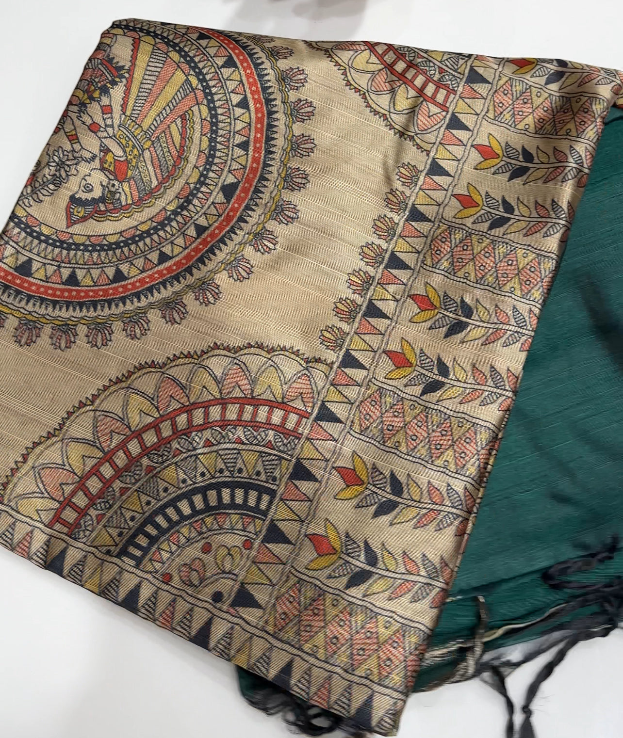 SEMI TUSSUR SAREES - IHA 27356