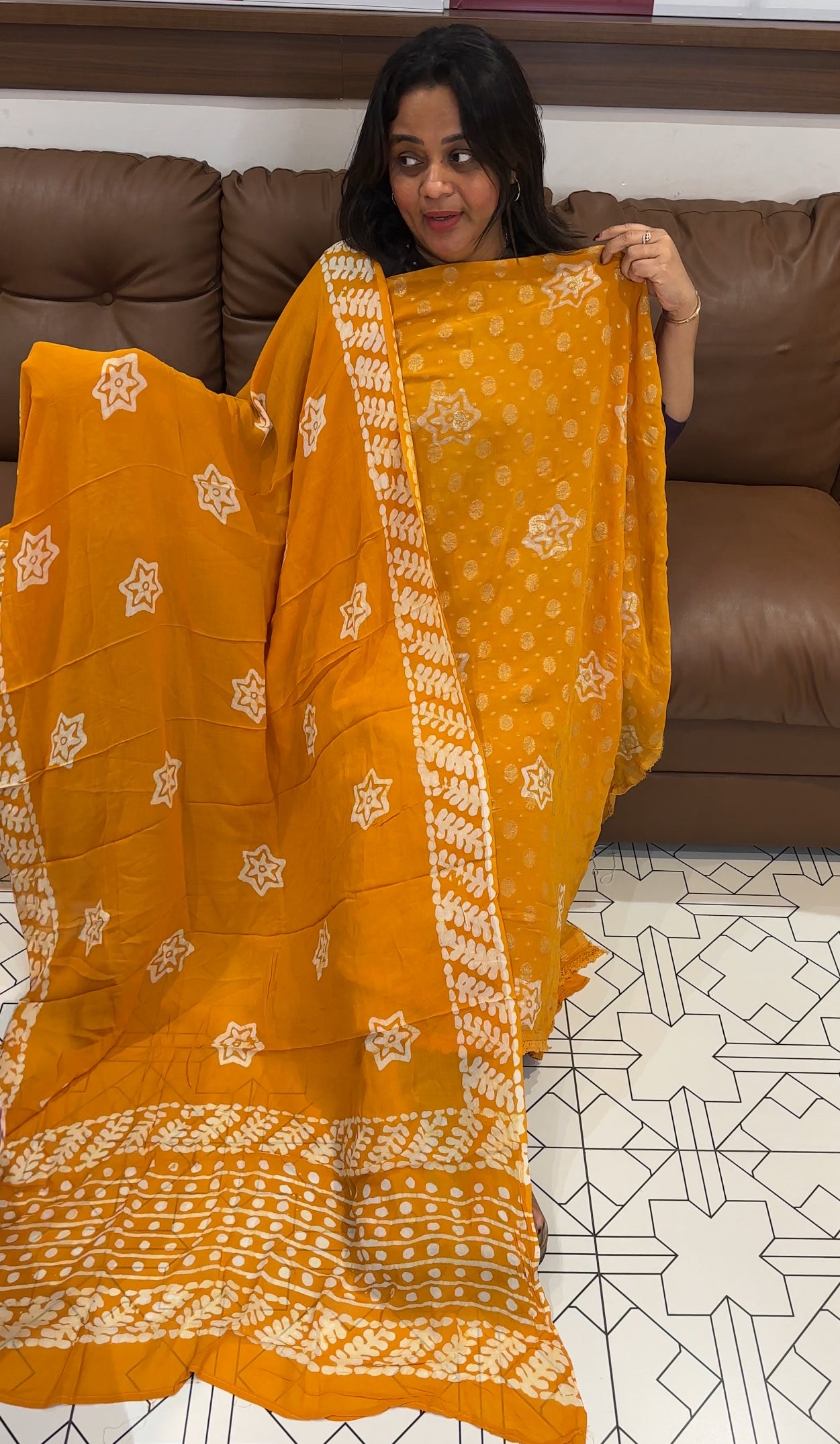 VISCOSE GEORGETTE UNSTITCHED SALWAR SUITS - IHA 27288