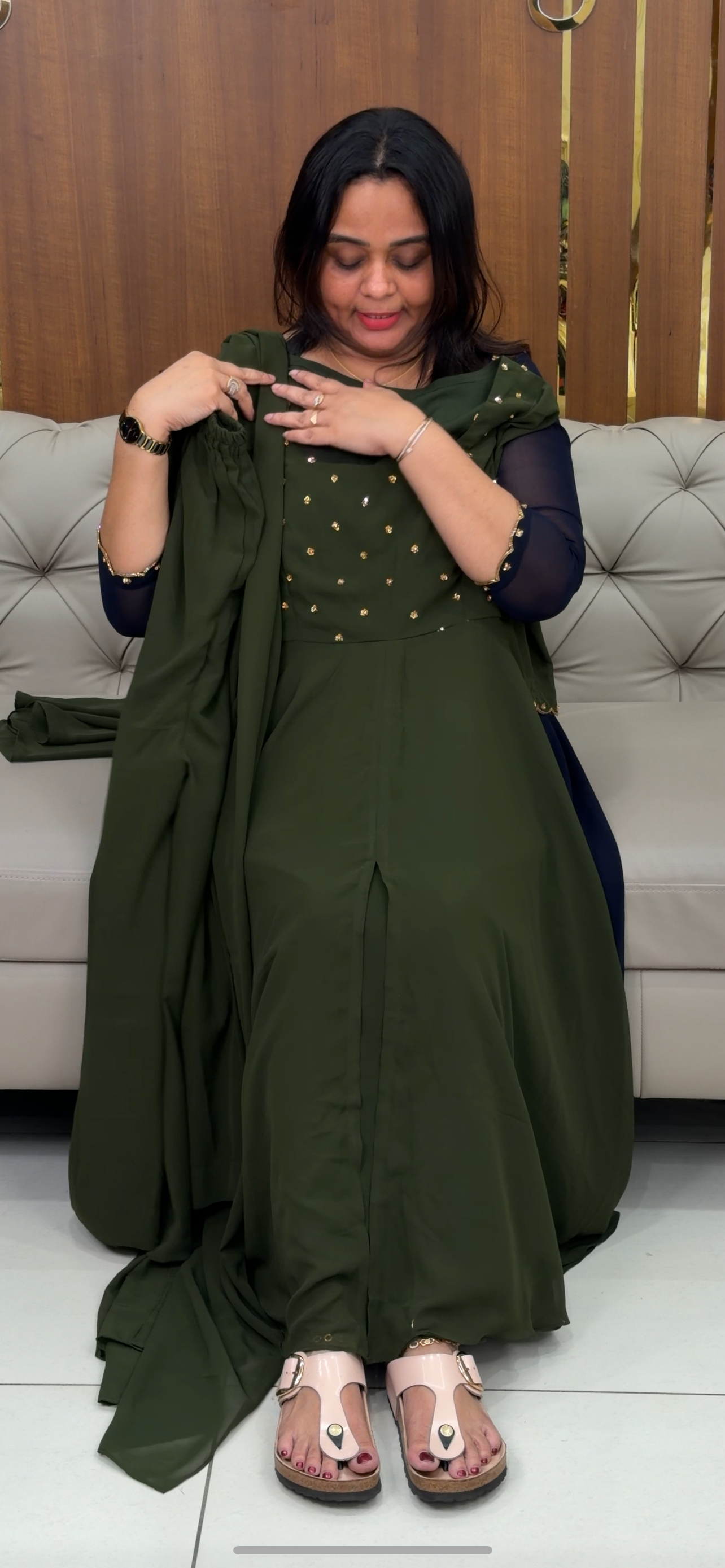 IHA'S IN-HOUSE TOP, BOTTOM AND DUPATTA - IHA 28961